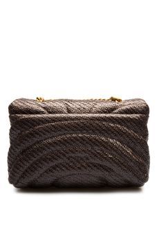 PINKO Borsa Love Puff Mini Cl Rafia-Moro
