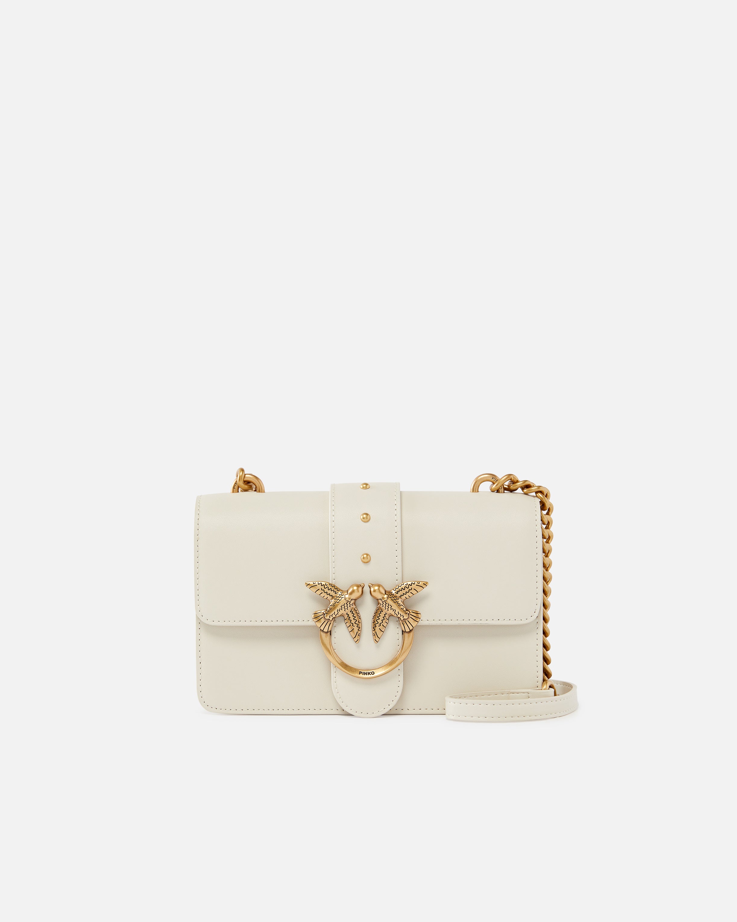 PINKO Borsa Love One mini-Bianco Seta