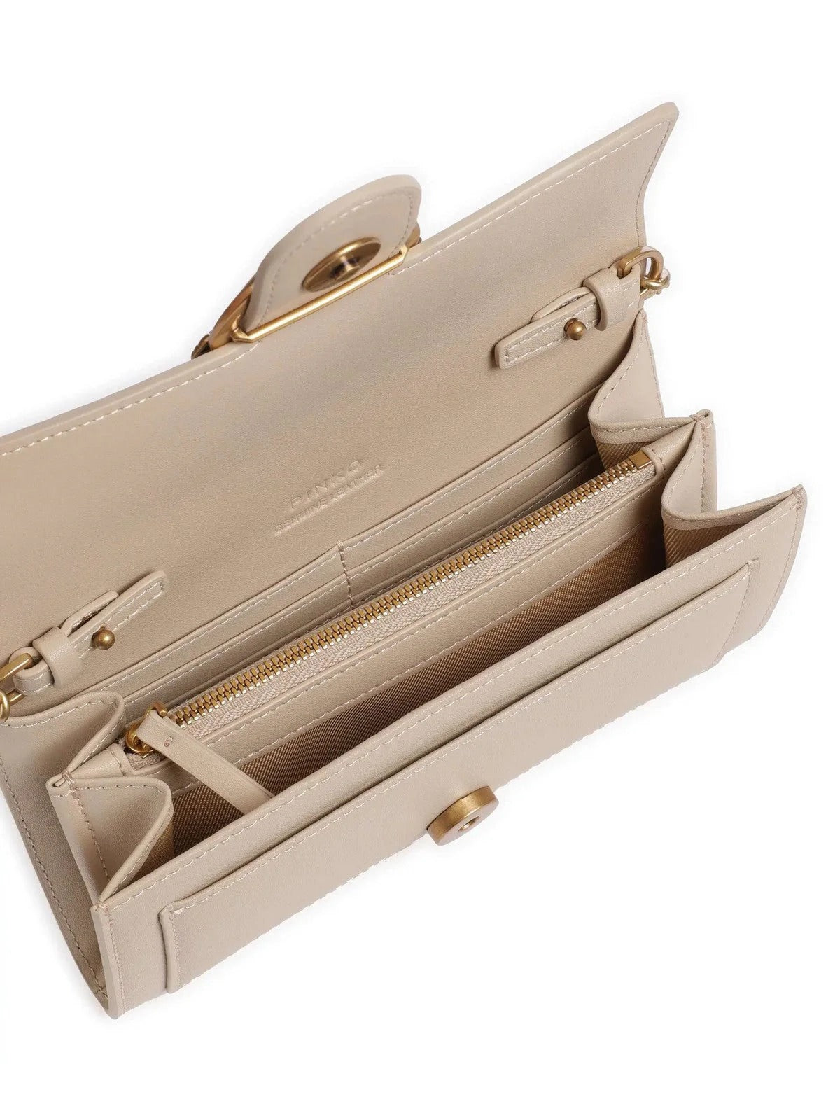 PINKO Portafoglio Love One Simply-Beige Grigio Fumo