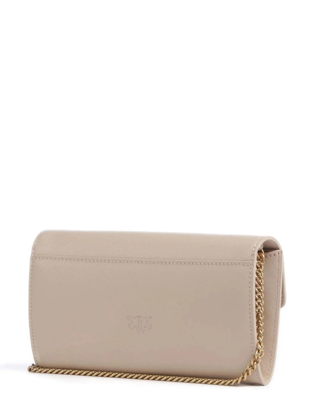 PINKO Portafoglio Love One Simply-Beige Grigio Fumo