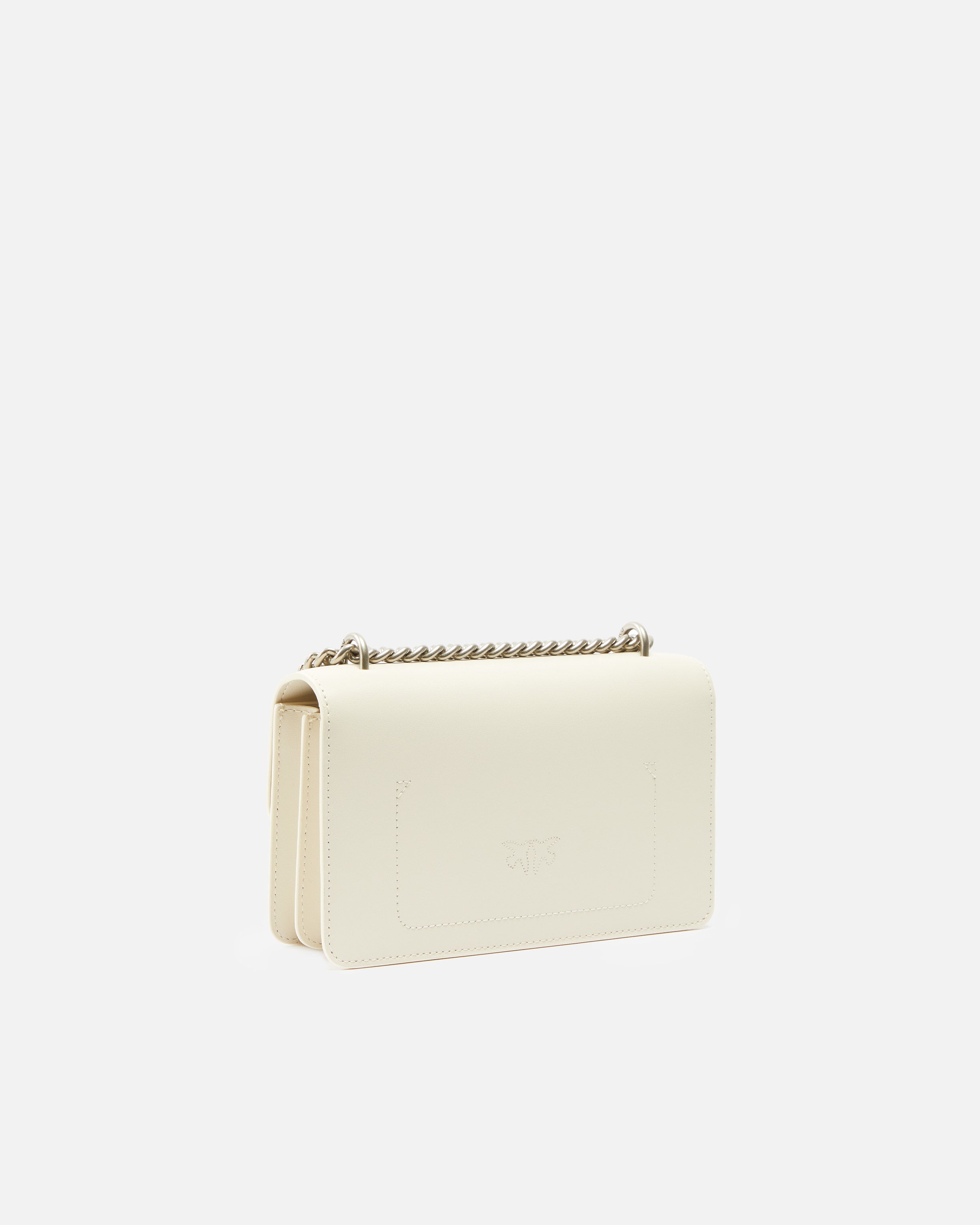 PINKO Borsa Love One Mini-Bianco Seta
