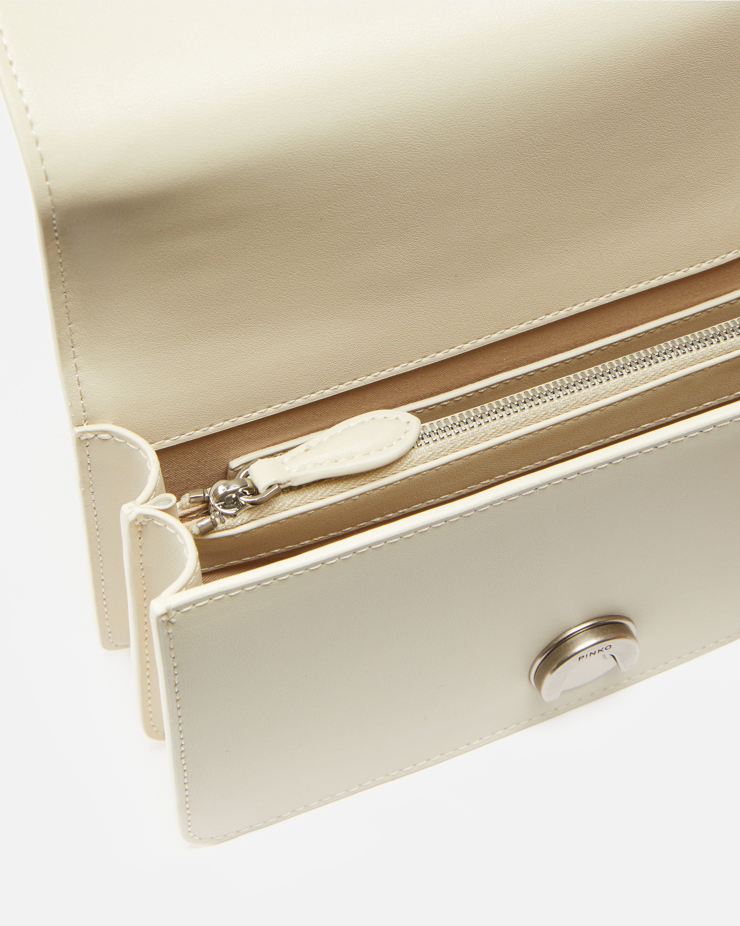 PINKO Borsa Love One Mini-Bianco Seta