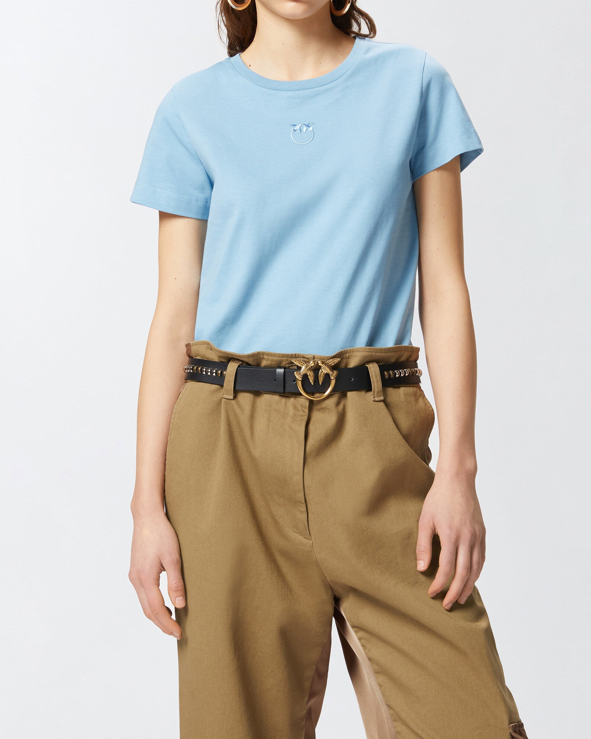 PINKO T-shirt Bussolotto-Azzurro Aria