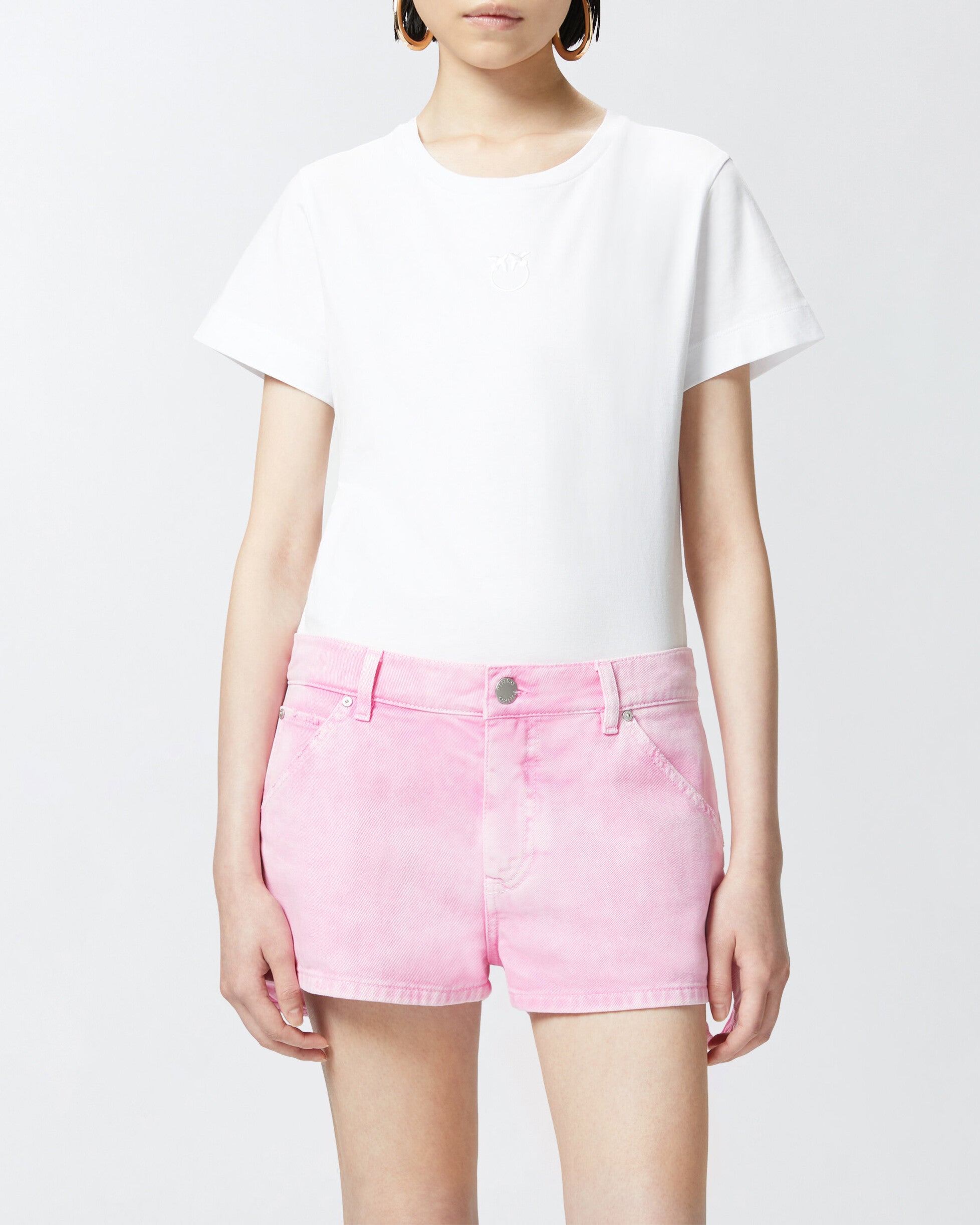 PINKO T-shirt Bussolotto-Bianco Brillante