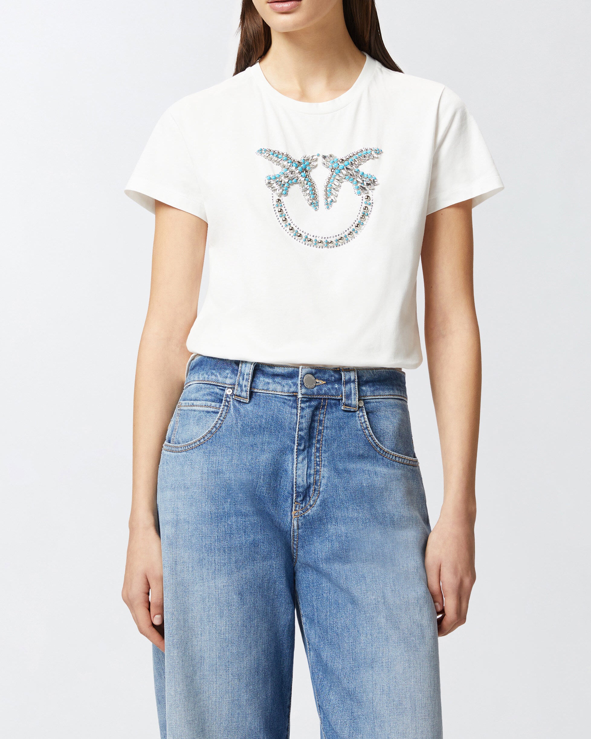 PINKO T-shirt Quentin-Ecru