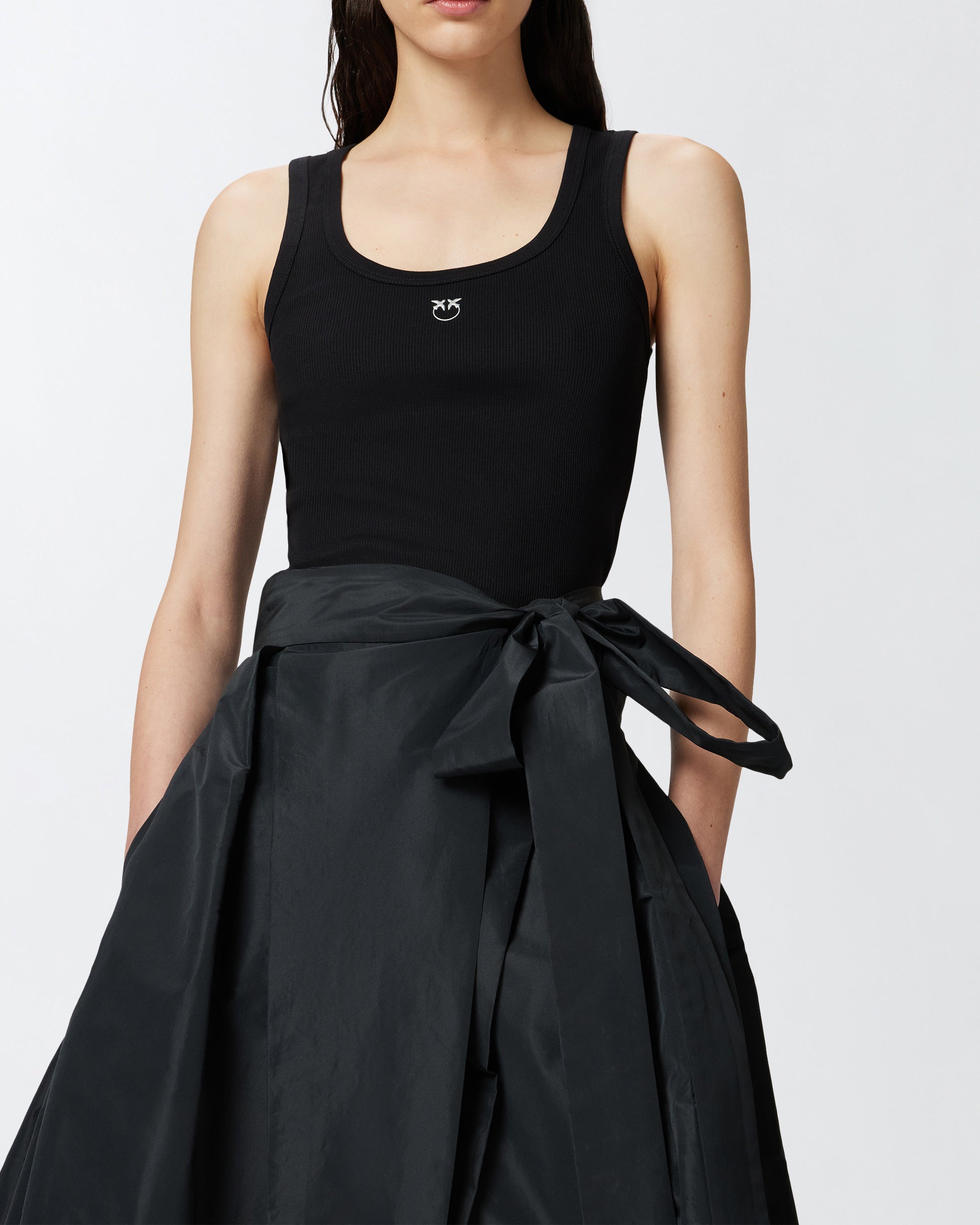 PINKO Canottiera Calcolatore-Nero Limousine