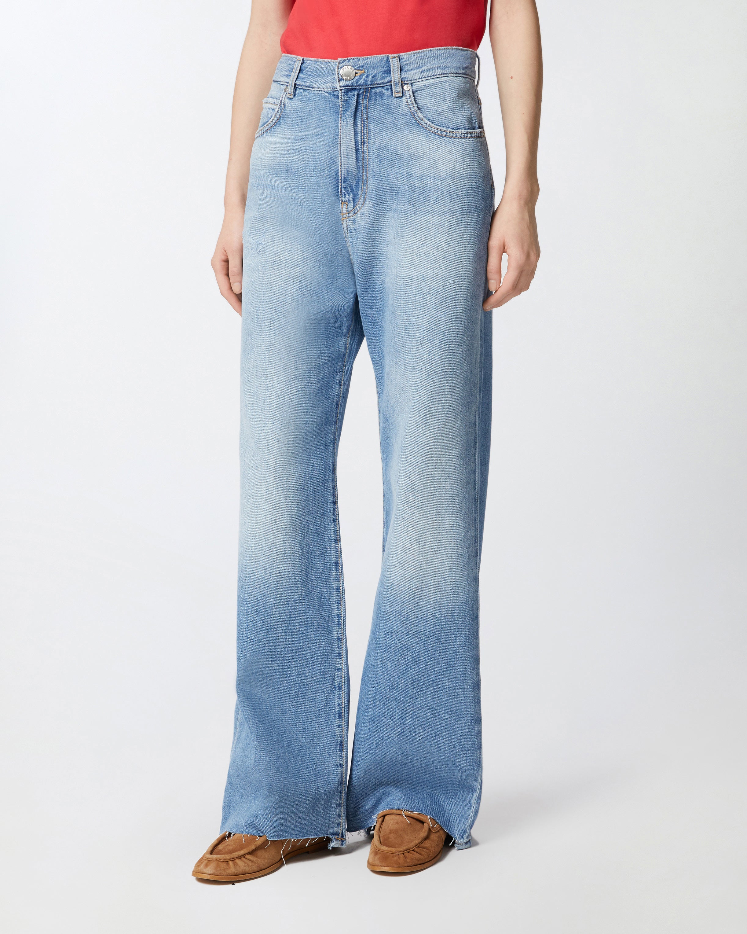 PINKO Jeans Wanda Wide Leg-Blu Chiaro