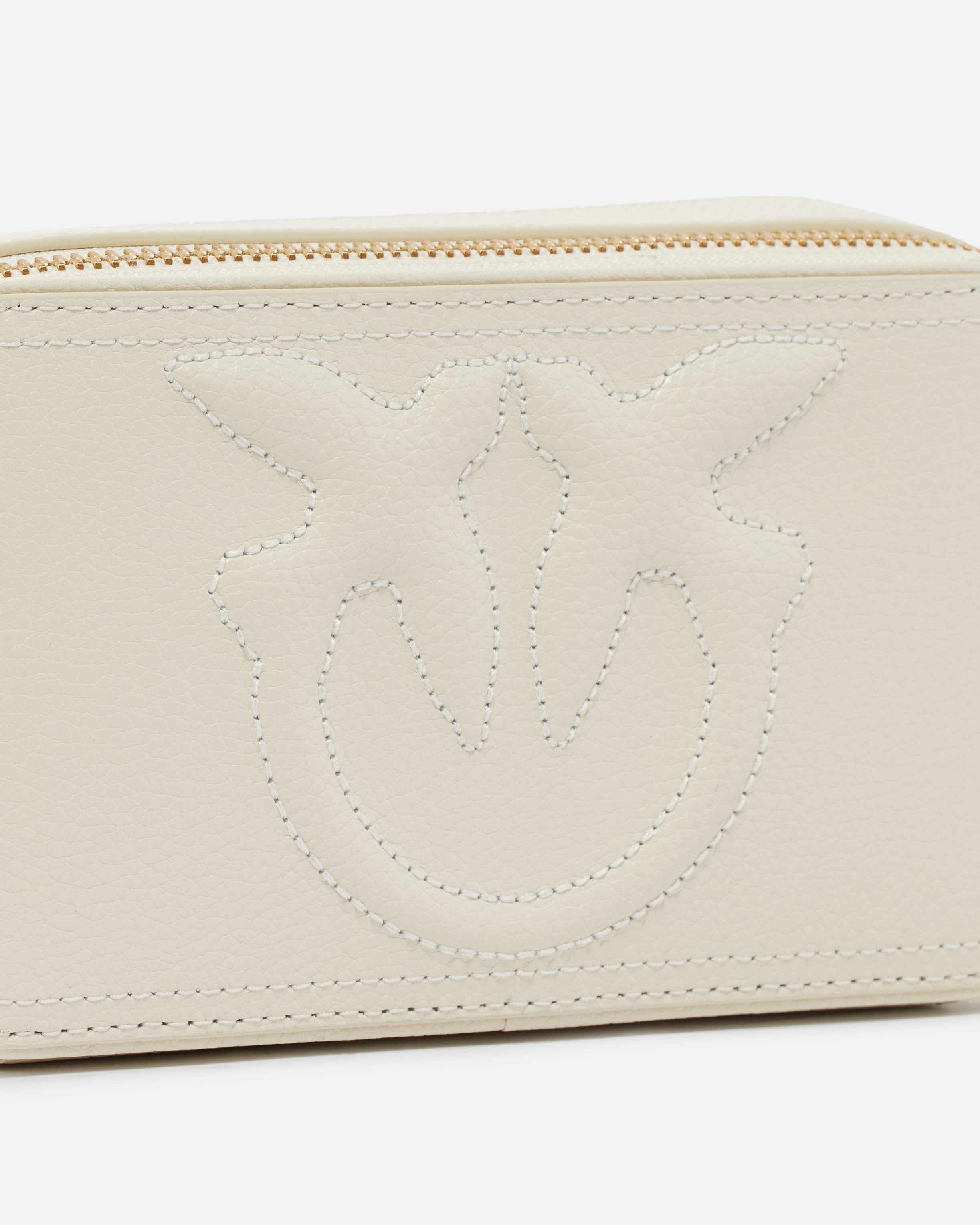PINKO Carrie Camera Bag mini-Bianco Seta