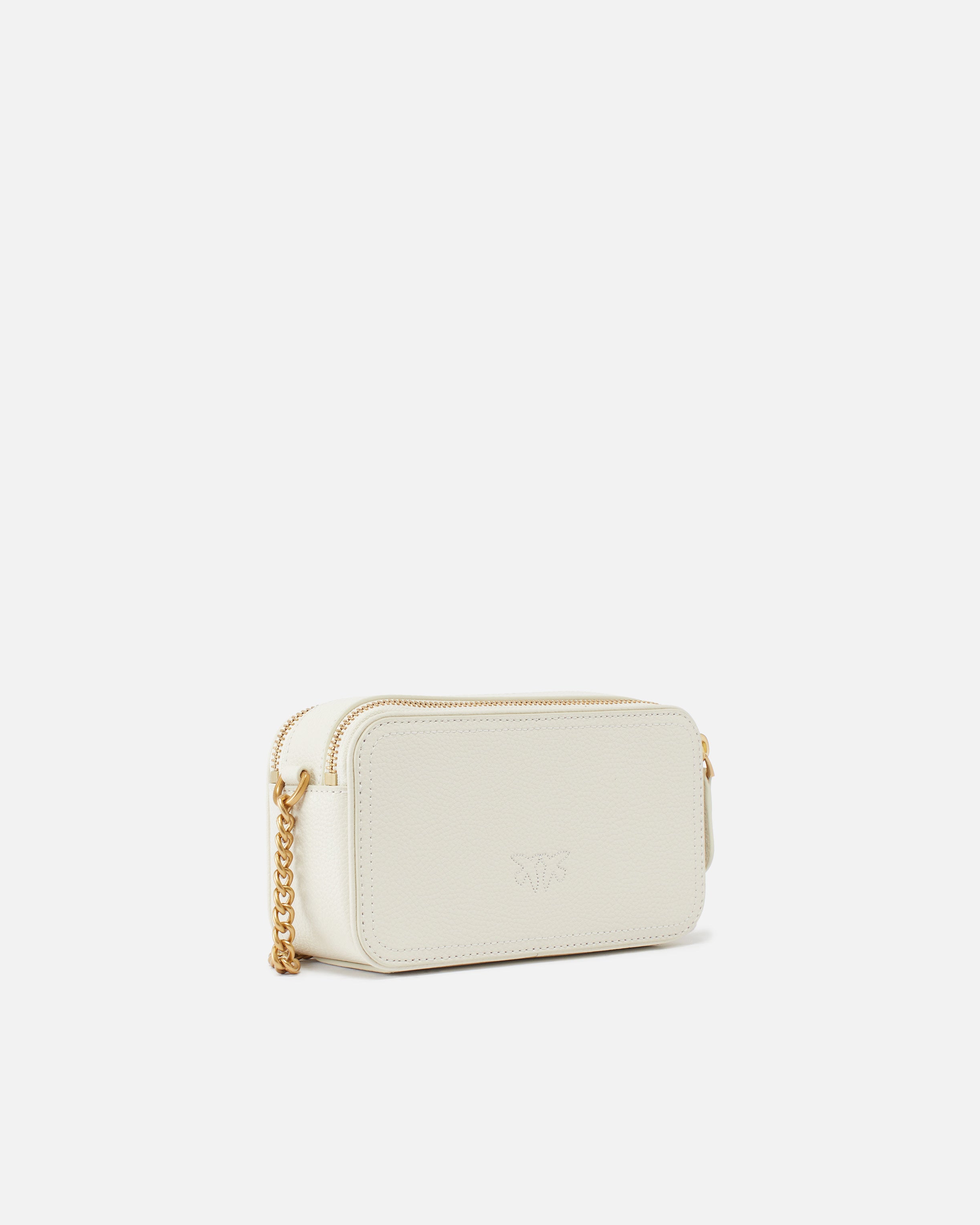 PINKO Carrie Camera Bag mini-Bianco Seta