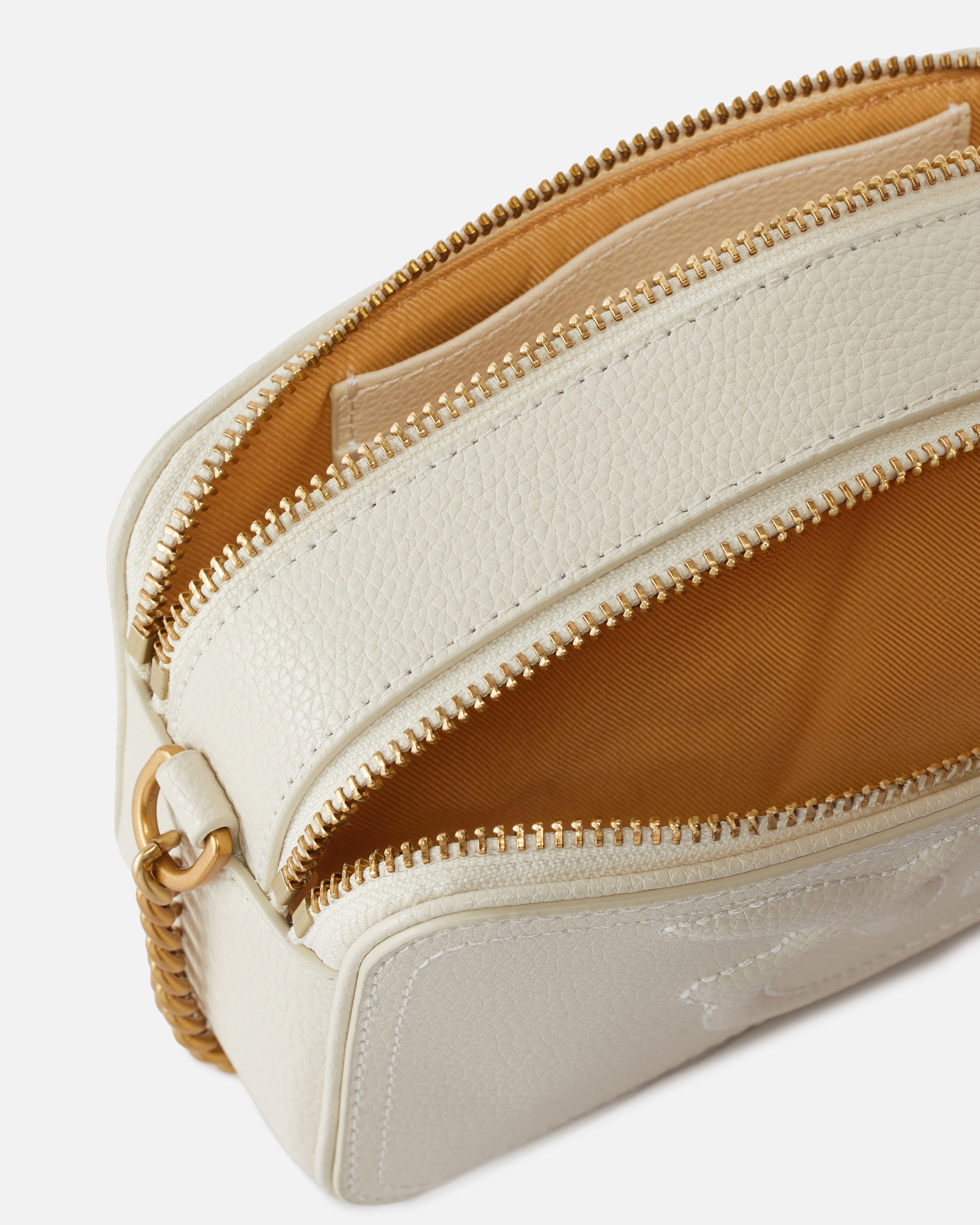 PINKO Carrie Camera Bag mini-Bianco Seta