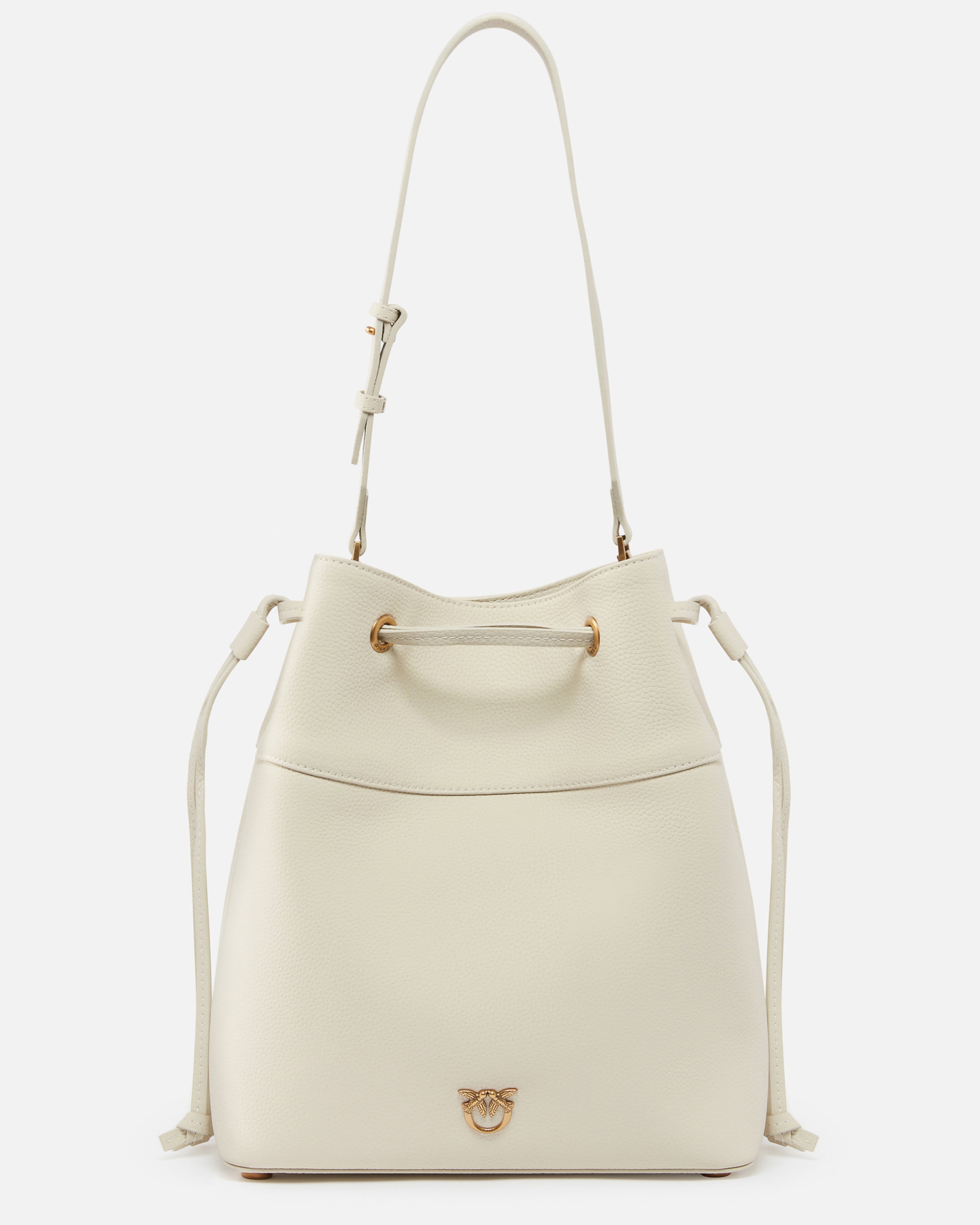 PINKO Borsa Secchiello Classic-Bianco Seta