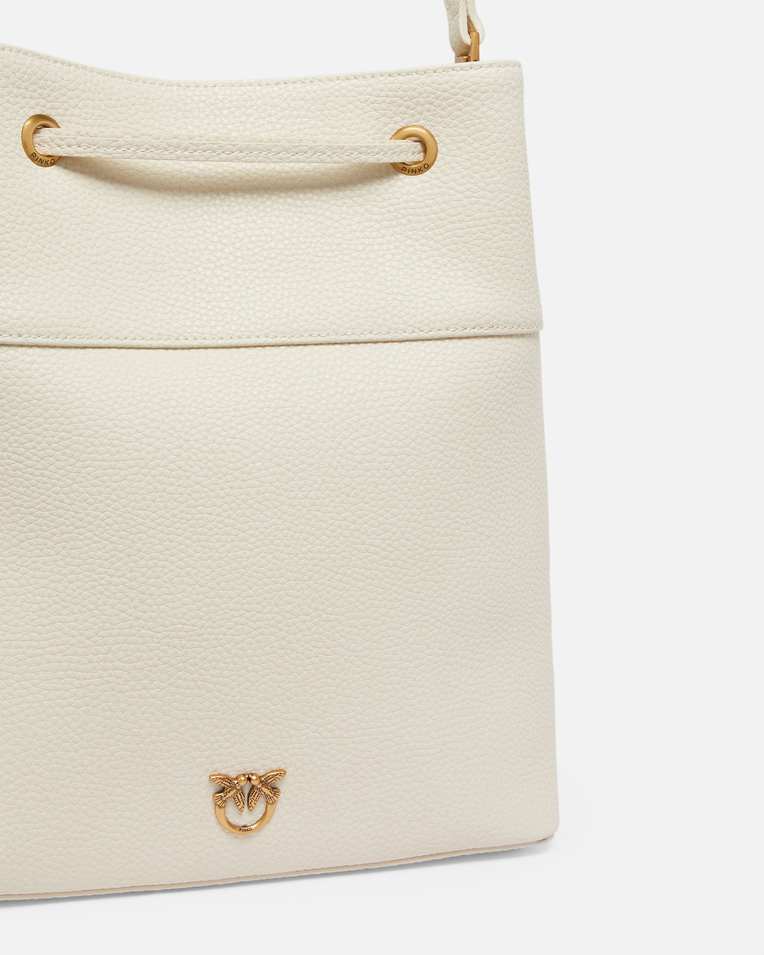 PINKO Borsa Secchiello Classic-Bianco Seta