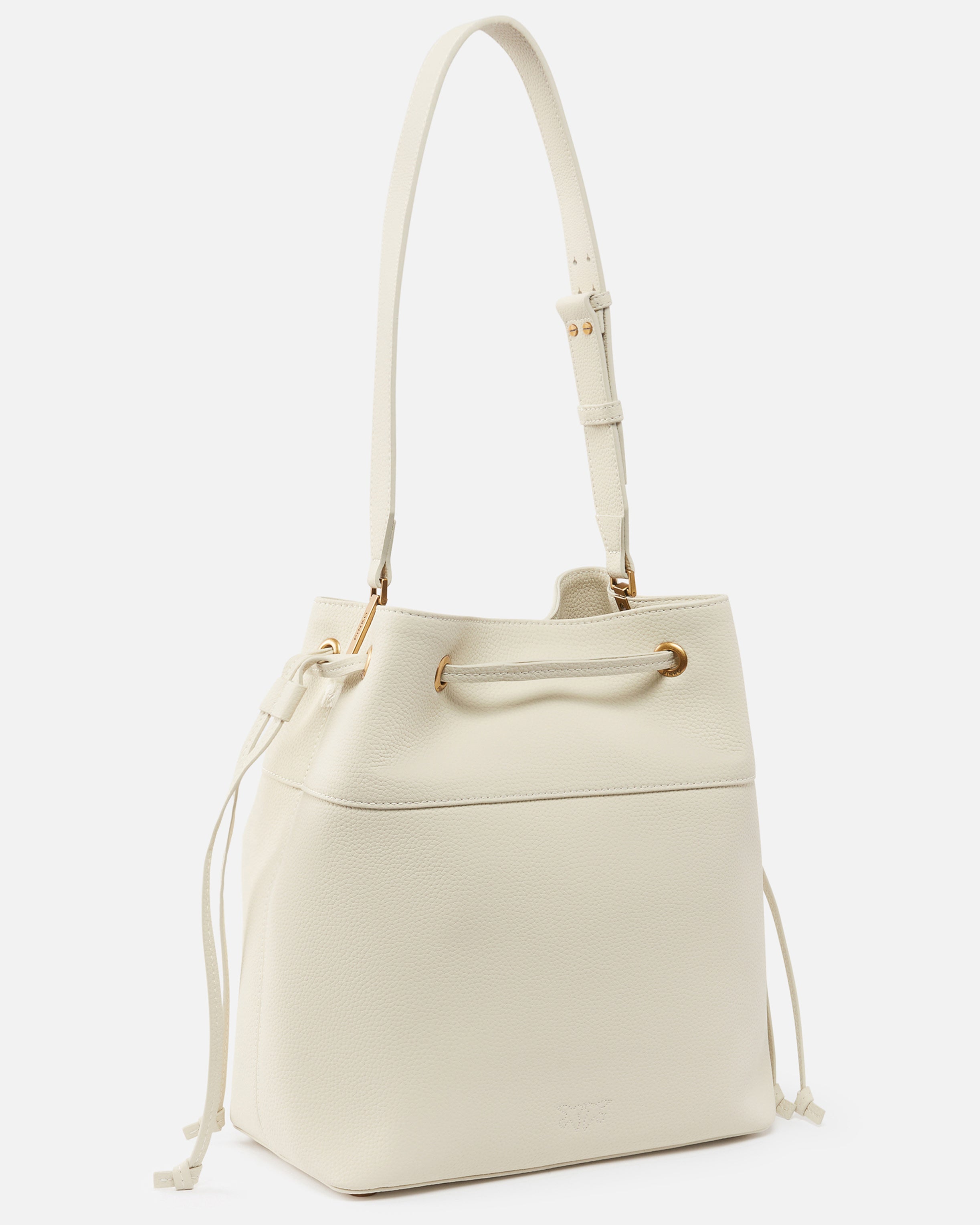 PINKO Borsa Secchiello Classic-Bianco Seta