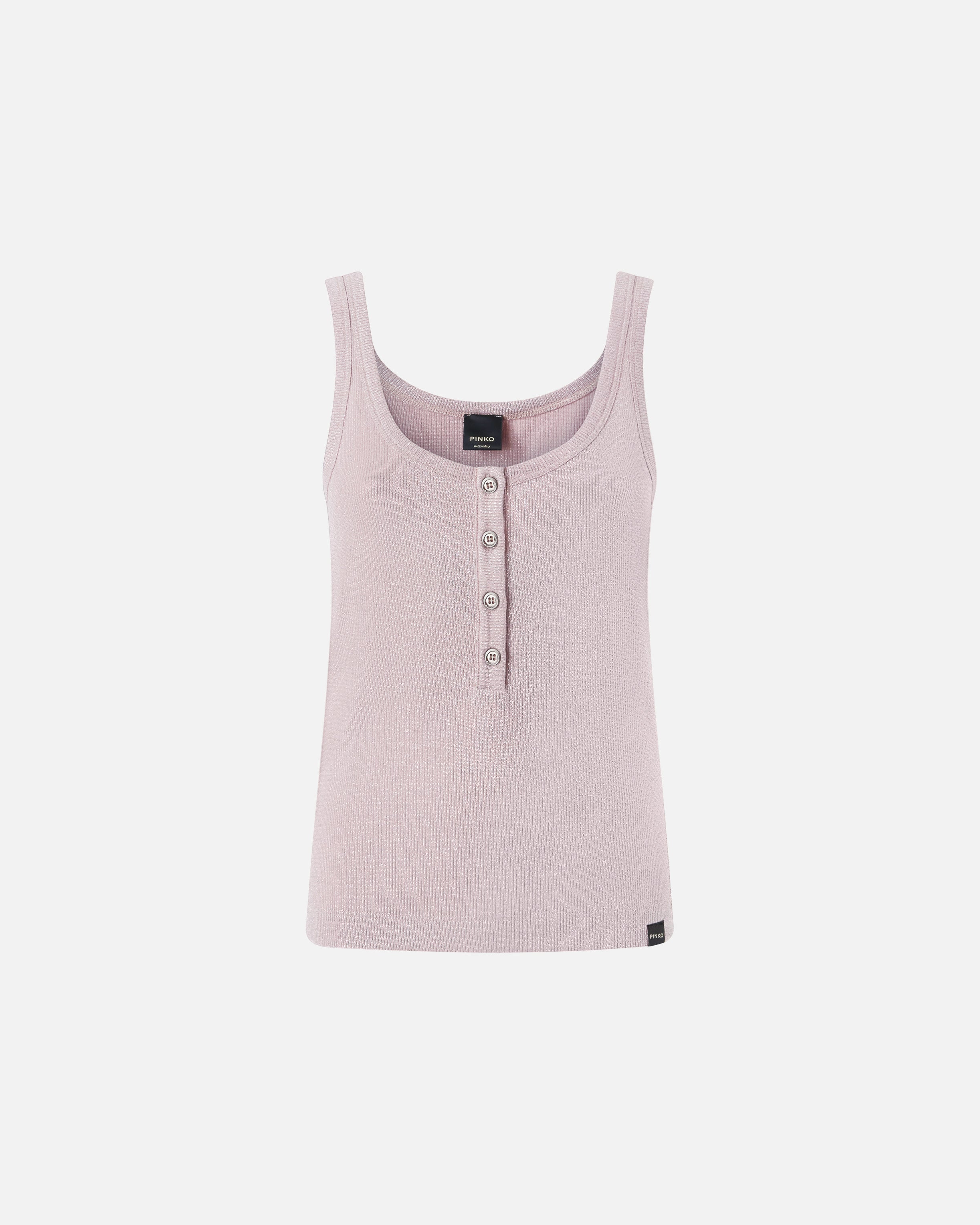 PINKO Canotta Chimera Lurex-Rosa