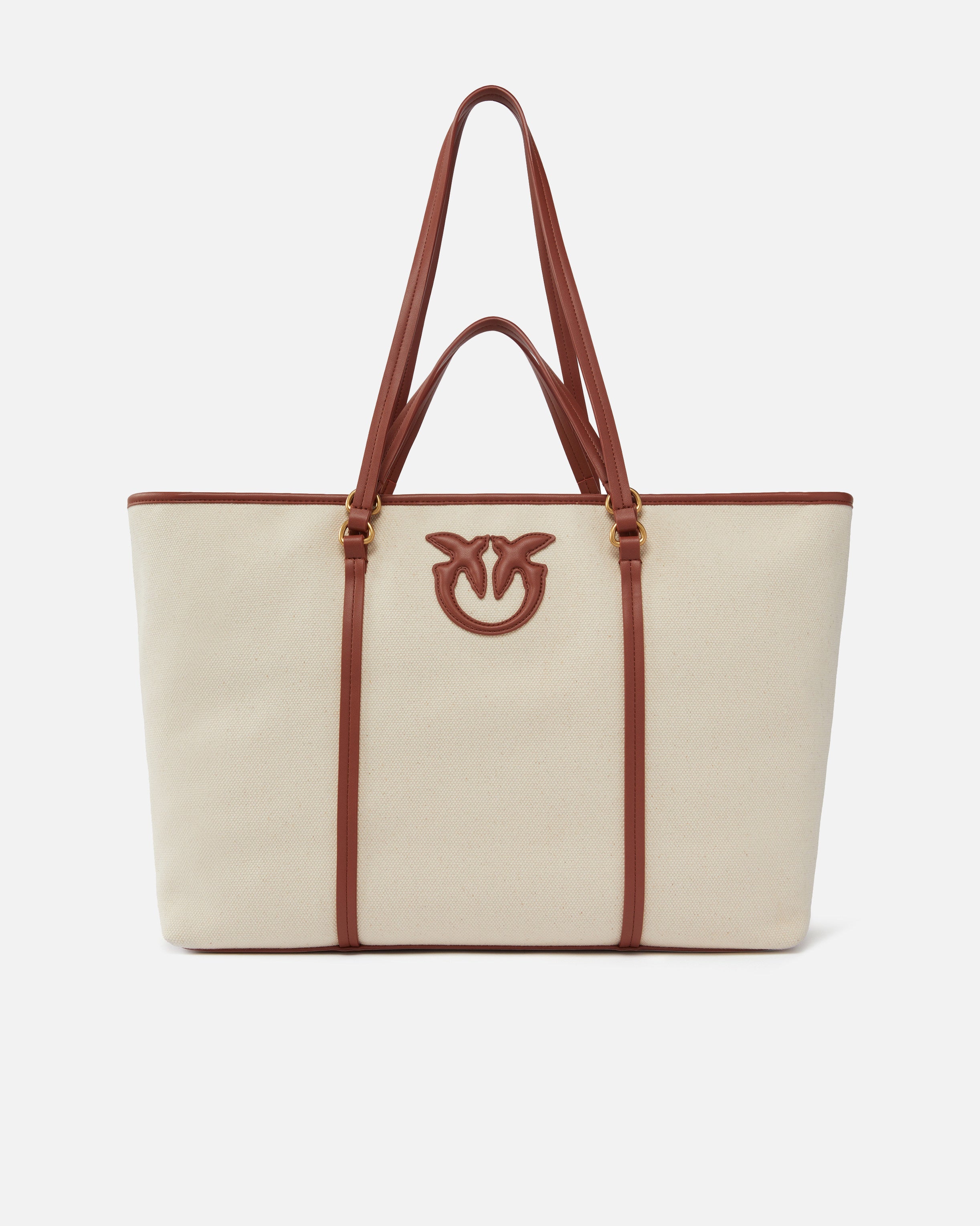 PINKO Shopper Miranda Extra-Beige Marrone