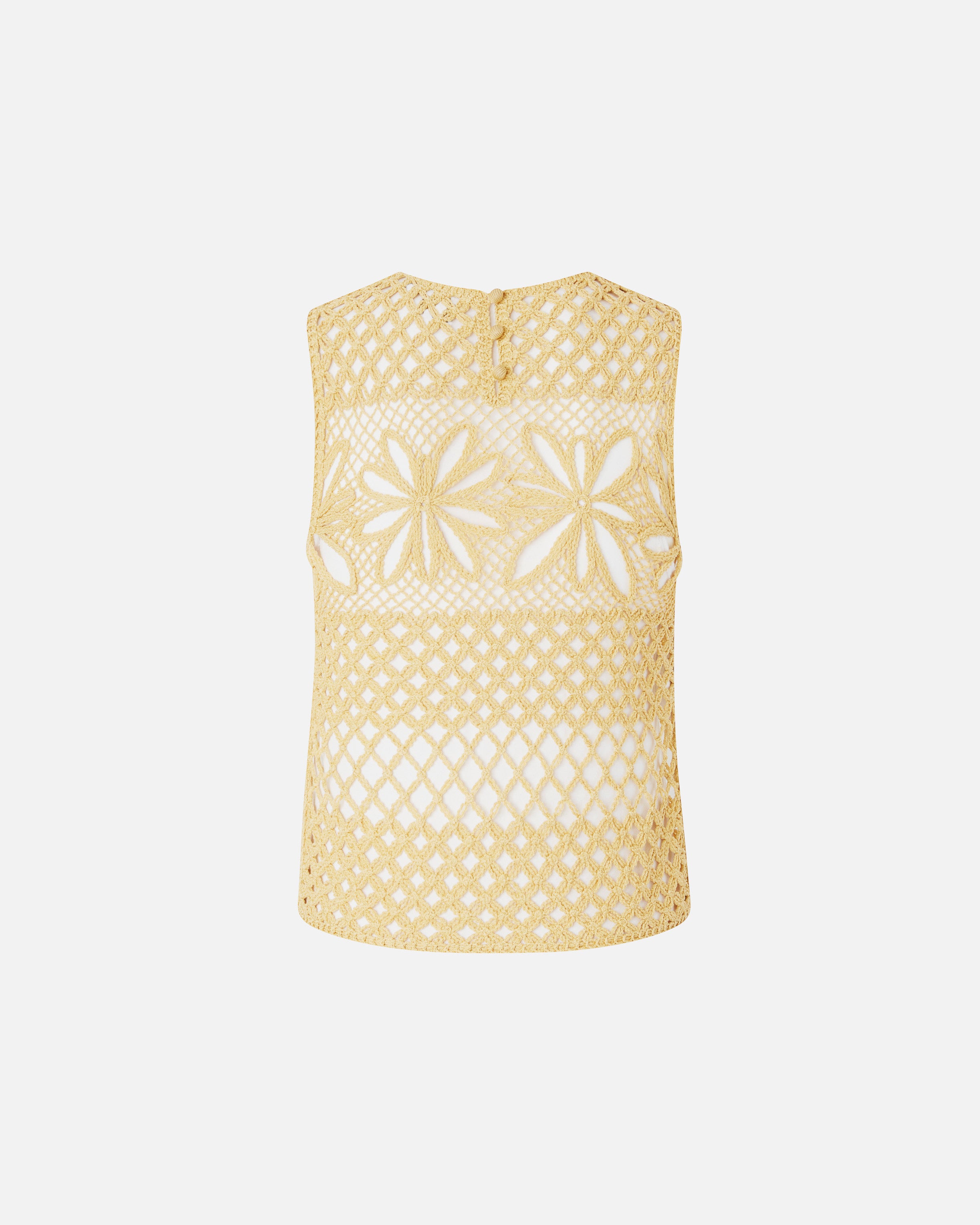 PINKO Top Gonzano Crochet-Giallo
