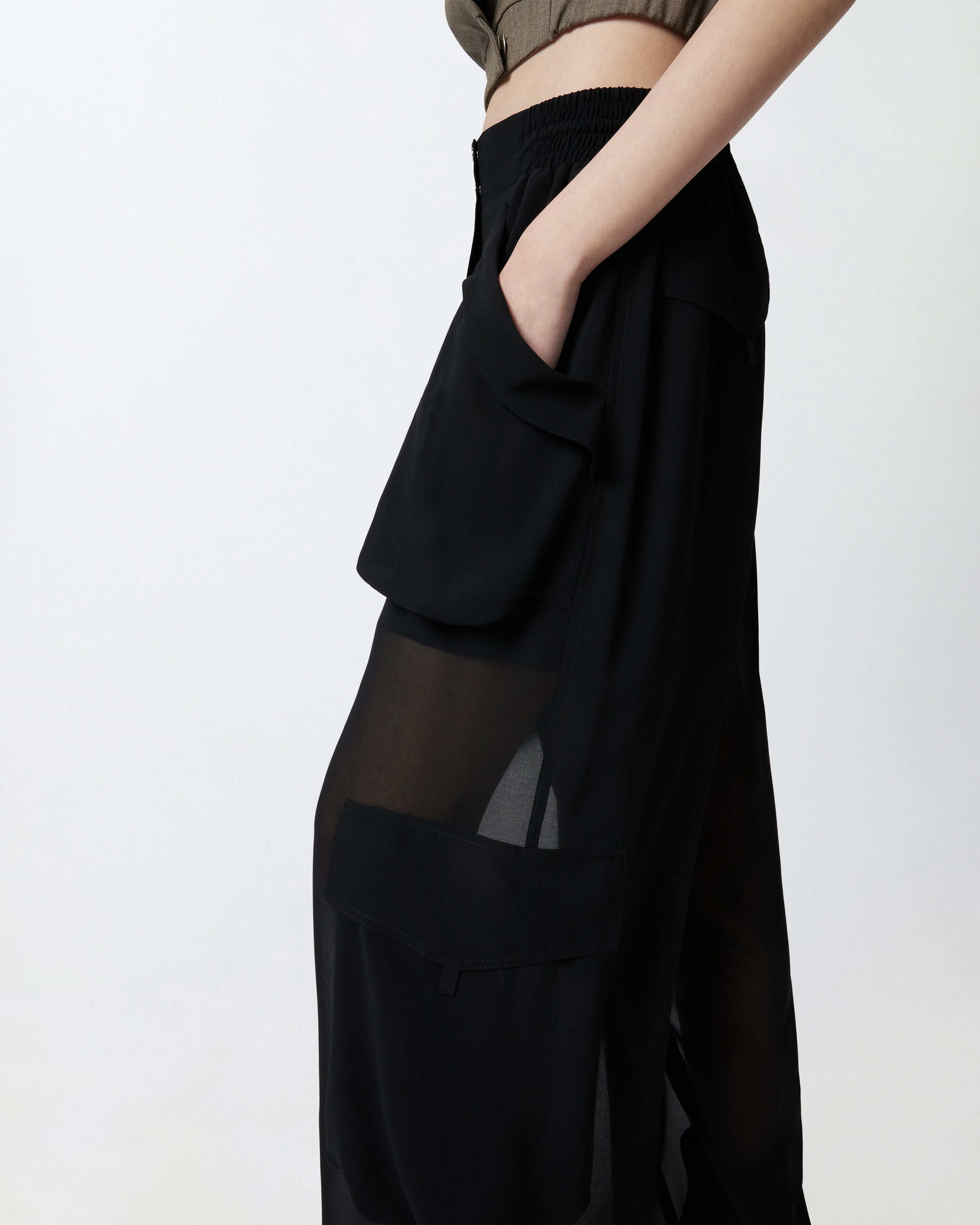 PINKO Pantaloni Sottocasa-Nero Limousine