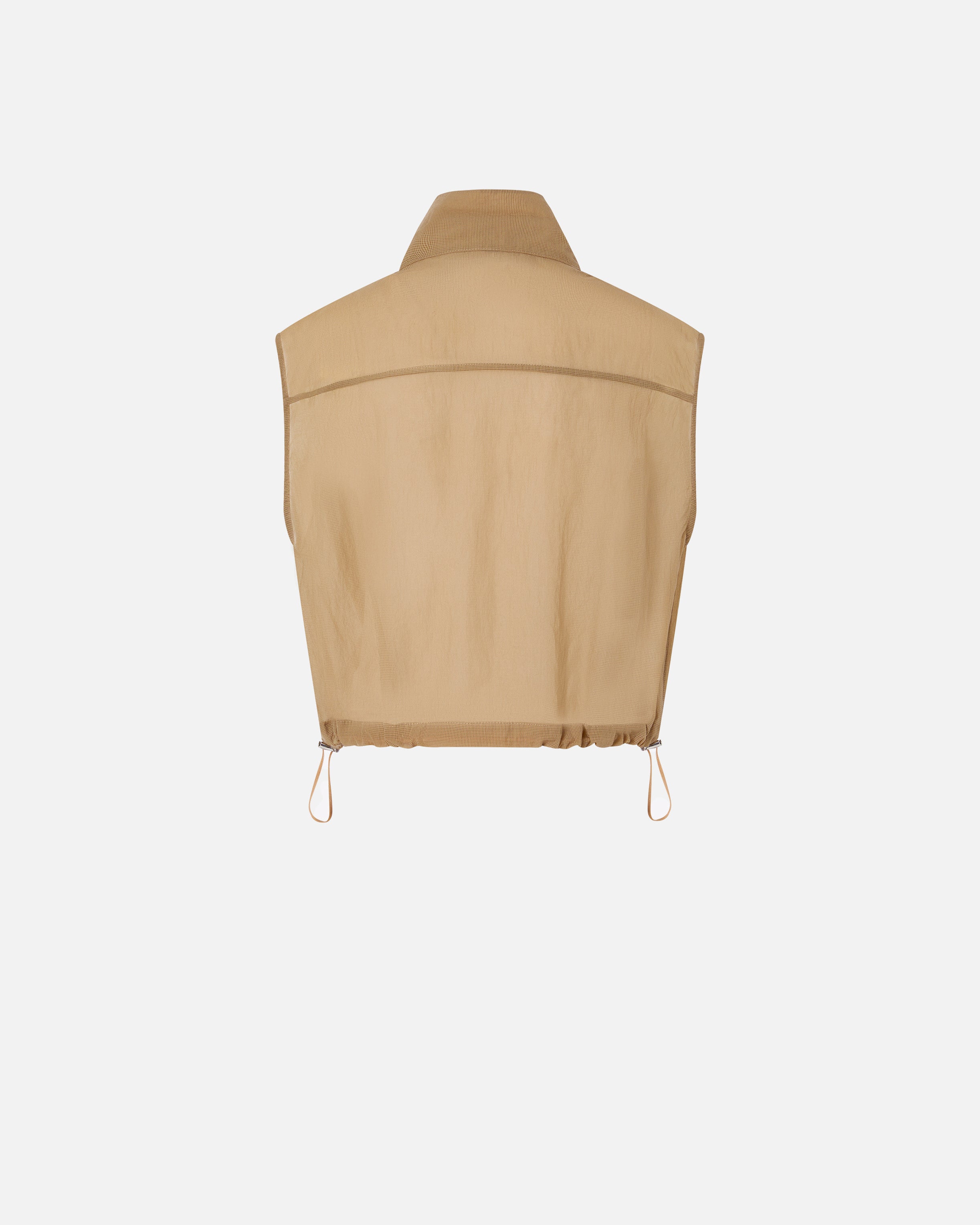 PINKO Gilet Fisarmonica-Marrone