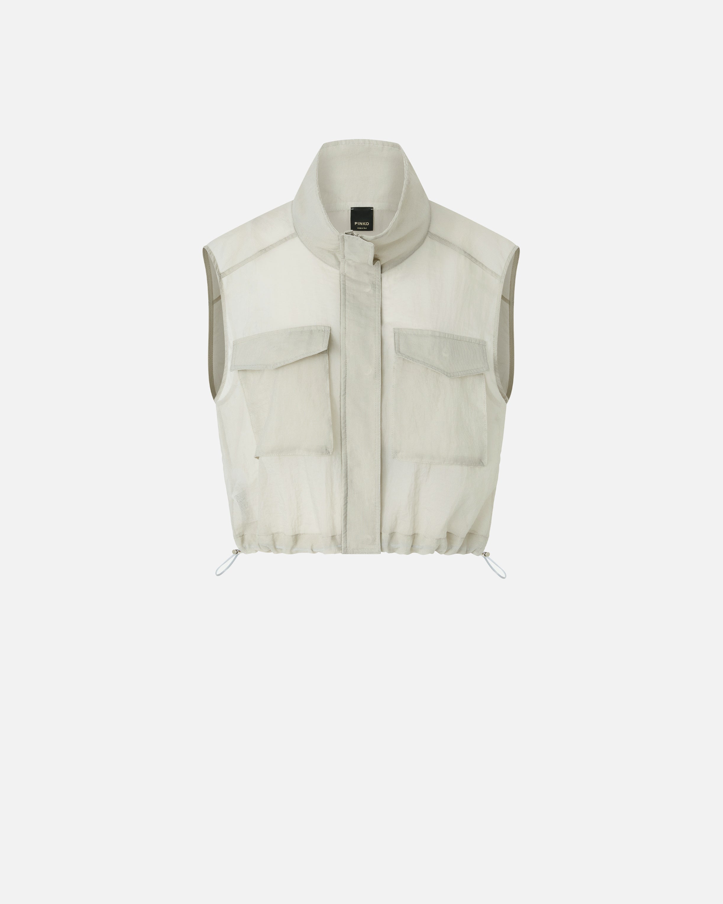 PINKO Gilet Fisarmonica-Grigio