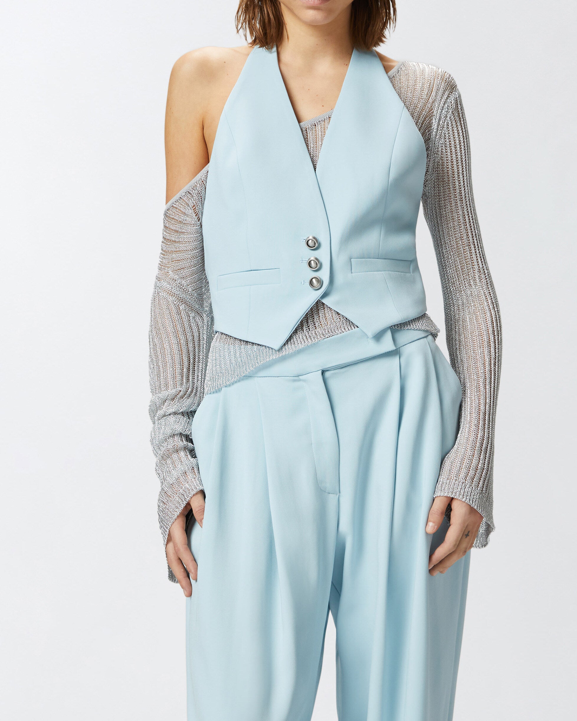 PINKO Gilet Moretta-Cielo