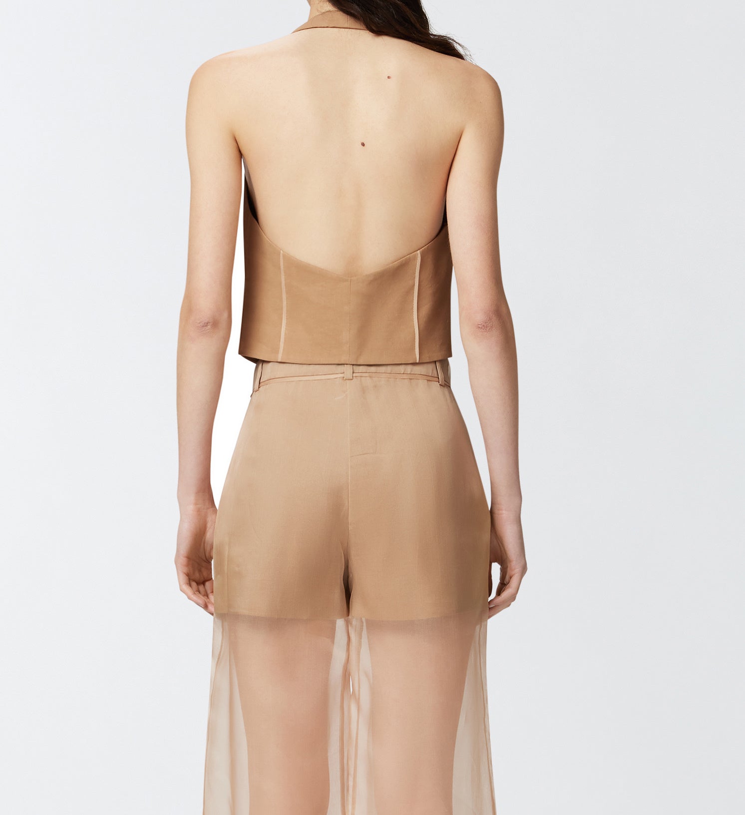 PINKO Gilet Cornacchia-Marrone