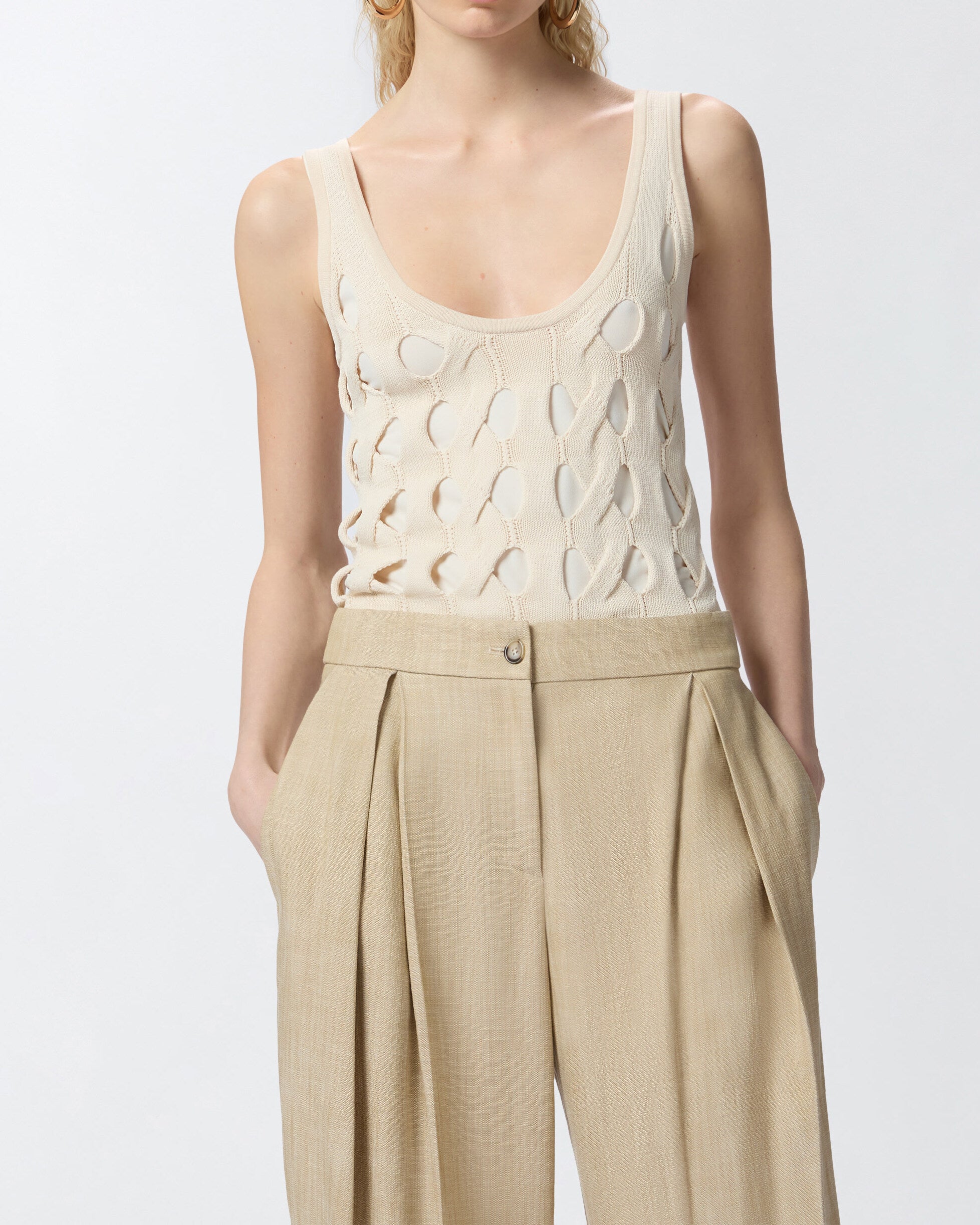 PINKO Top Derrik-Bianco Cigno