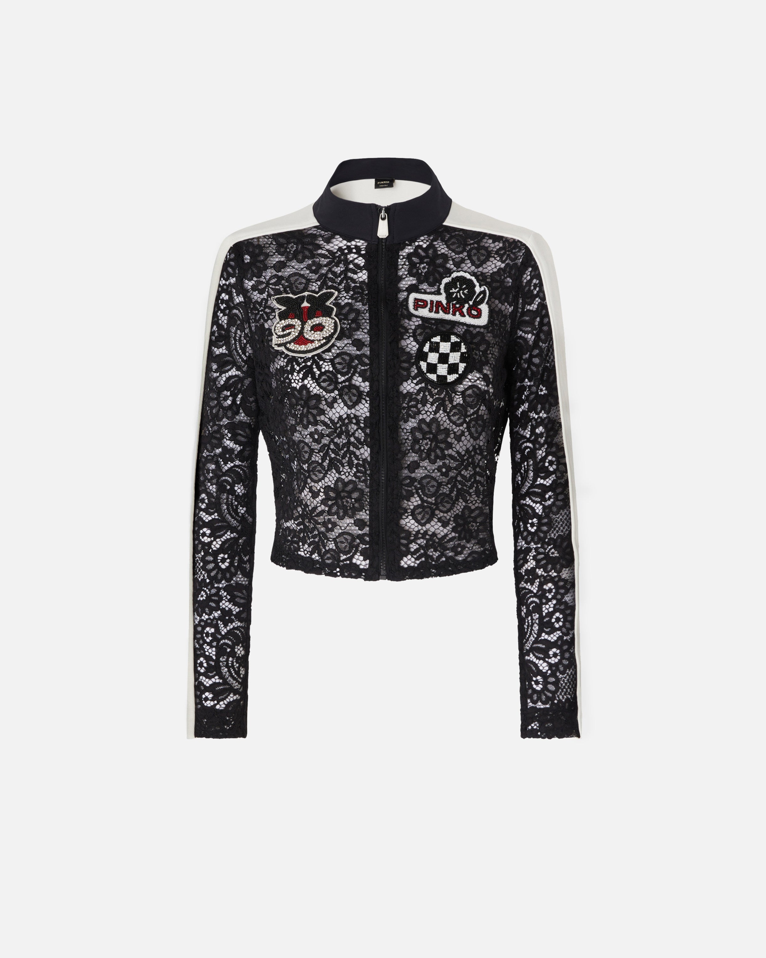 PINKO Giacca Gilbert-Nero Bianco