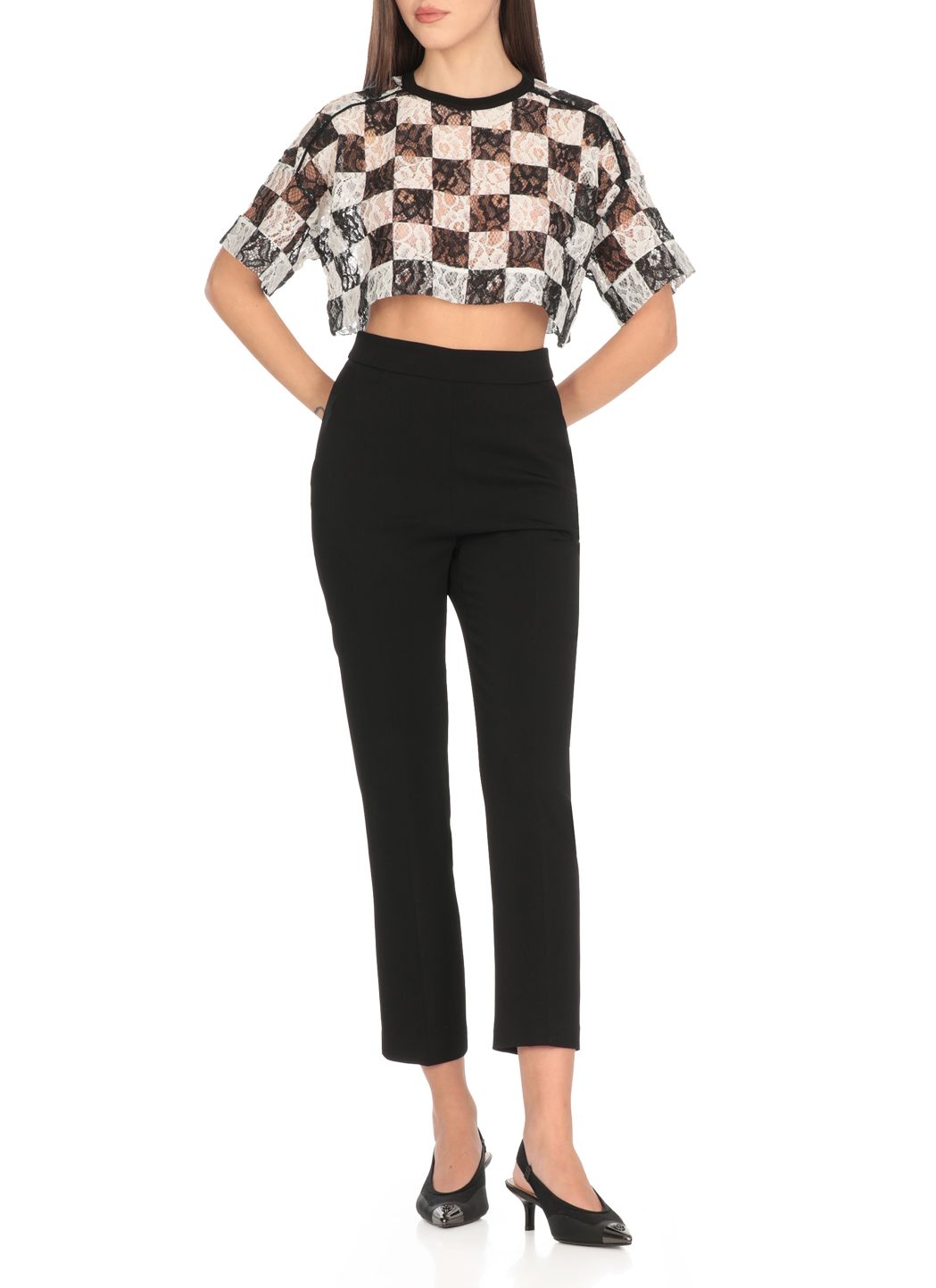 PINKO T-Shirt Timmy Pizzo-Bianco Nero