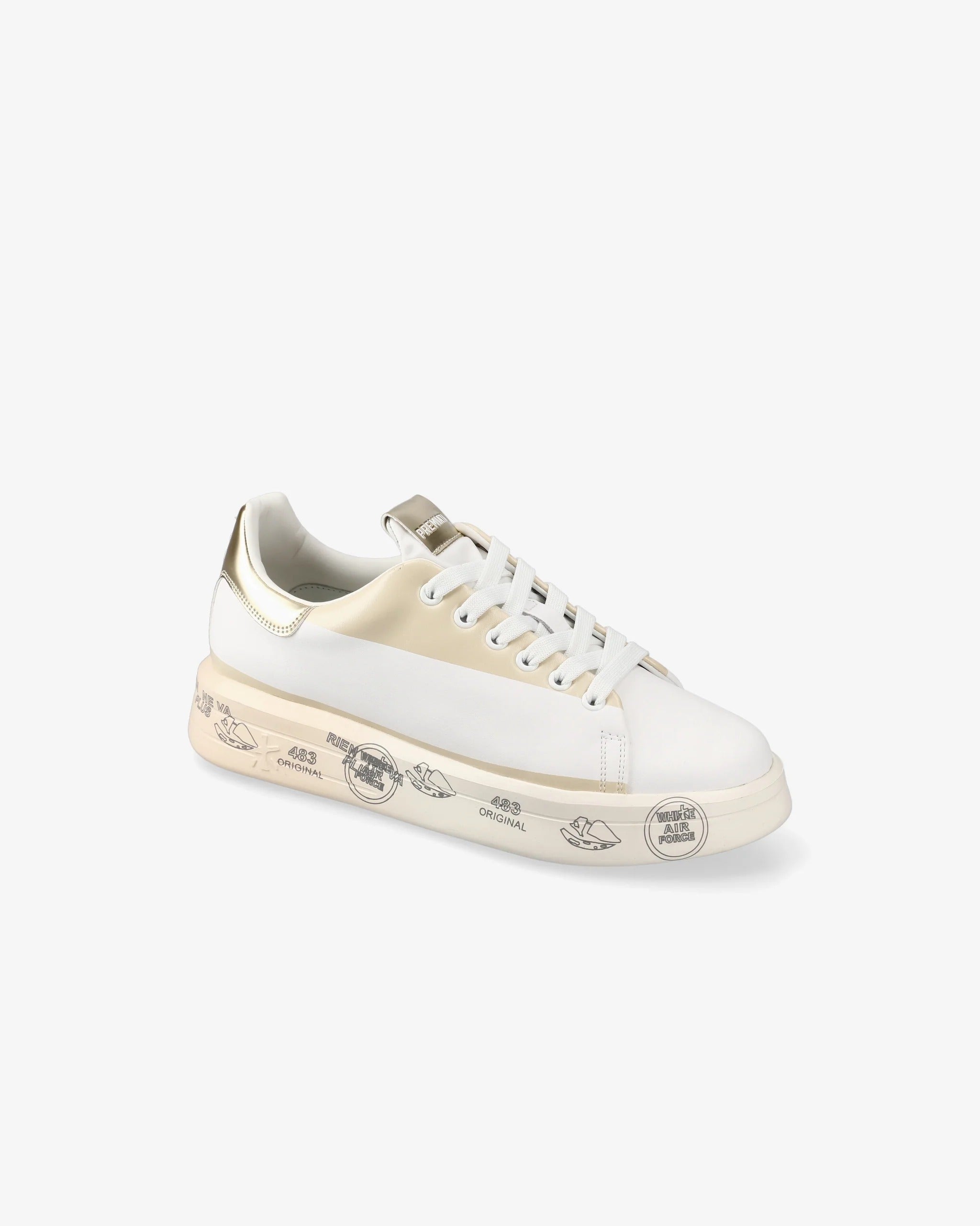 PREMIATA Sneaker Donna Belle 7452-Bianco Beige