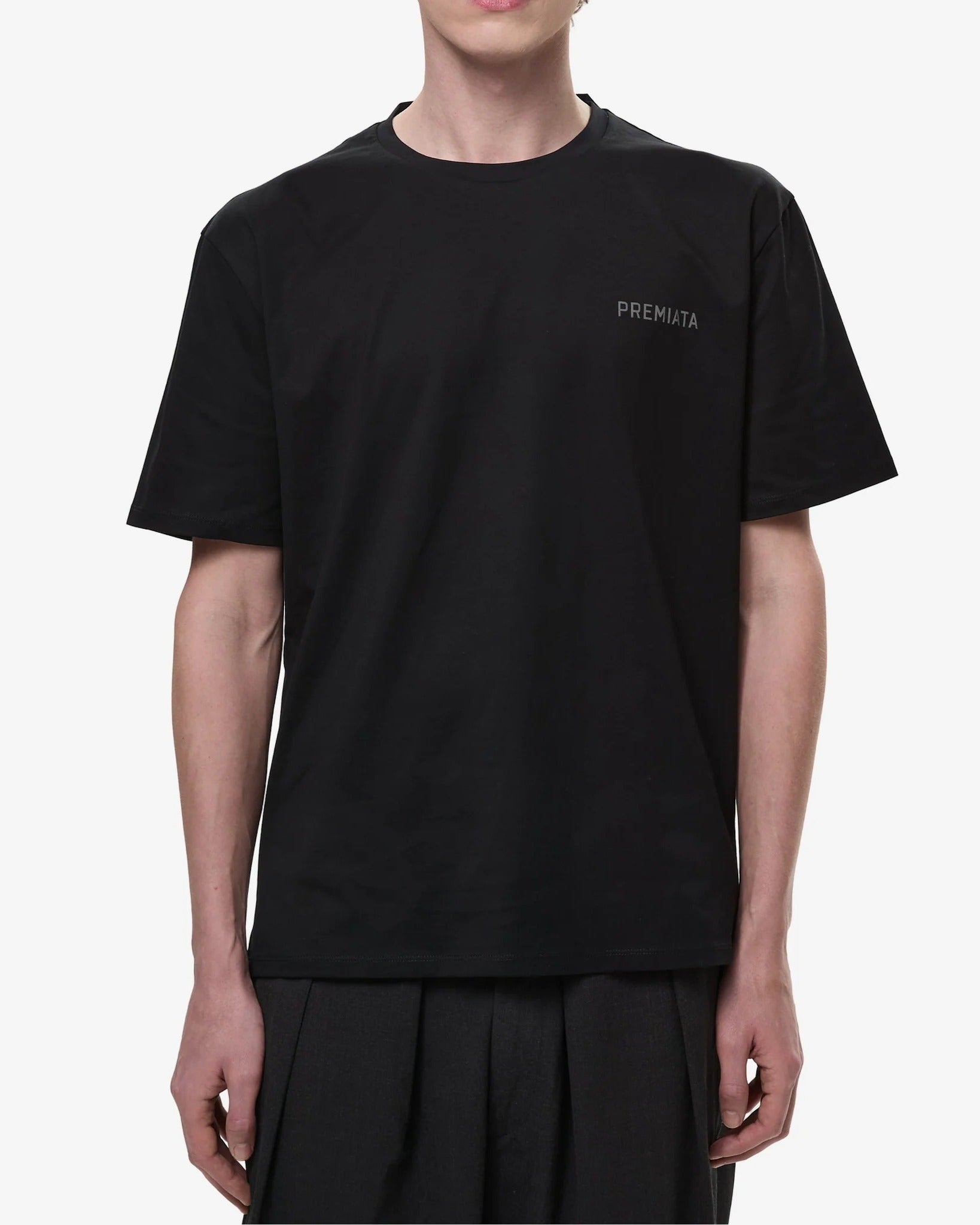PREMIATA T-Shirt Uomo Jersey Logo Lettering-Nero
