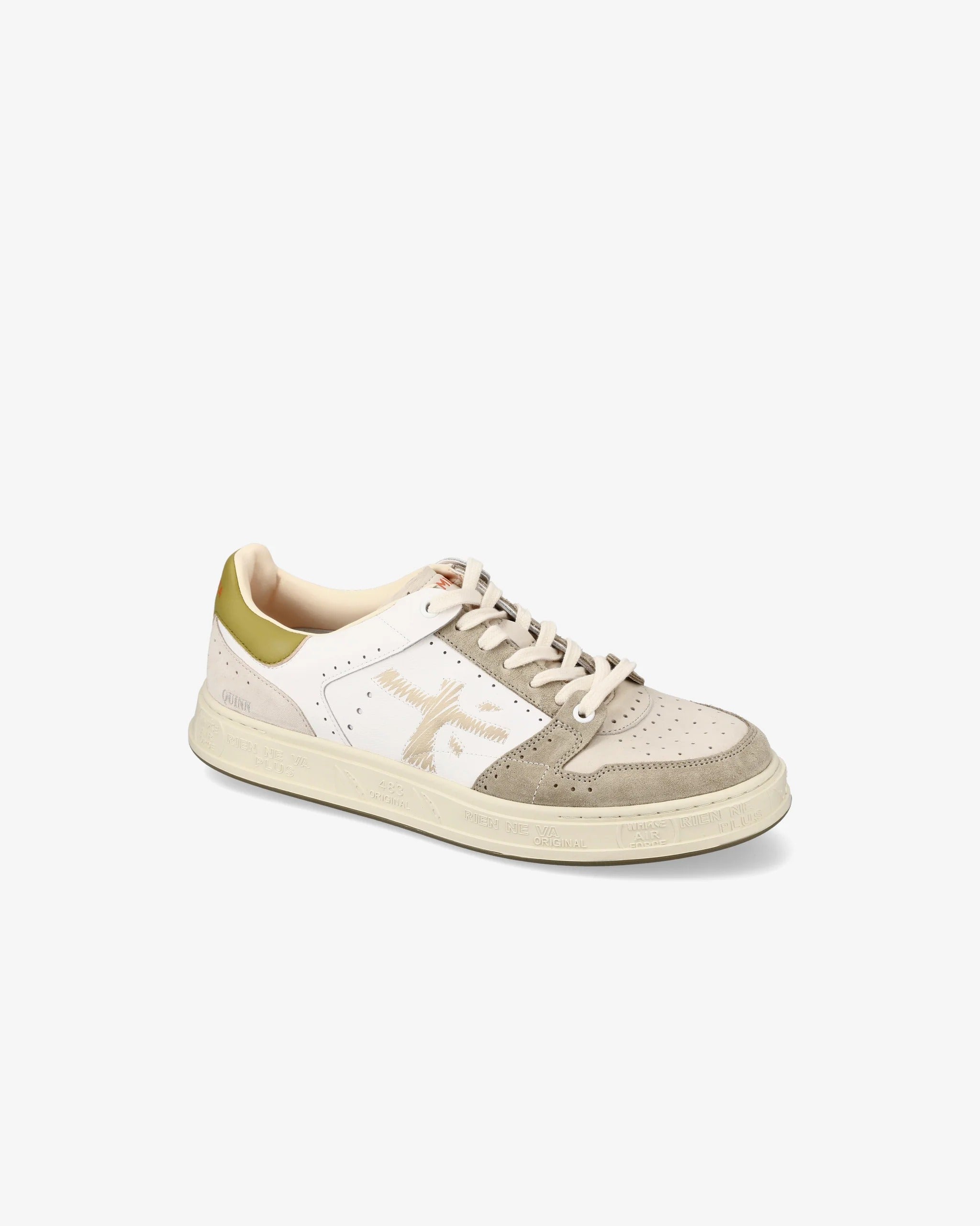 PREMIATA Sneaker Uomo Quinn 7328-Bianco Grigio