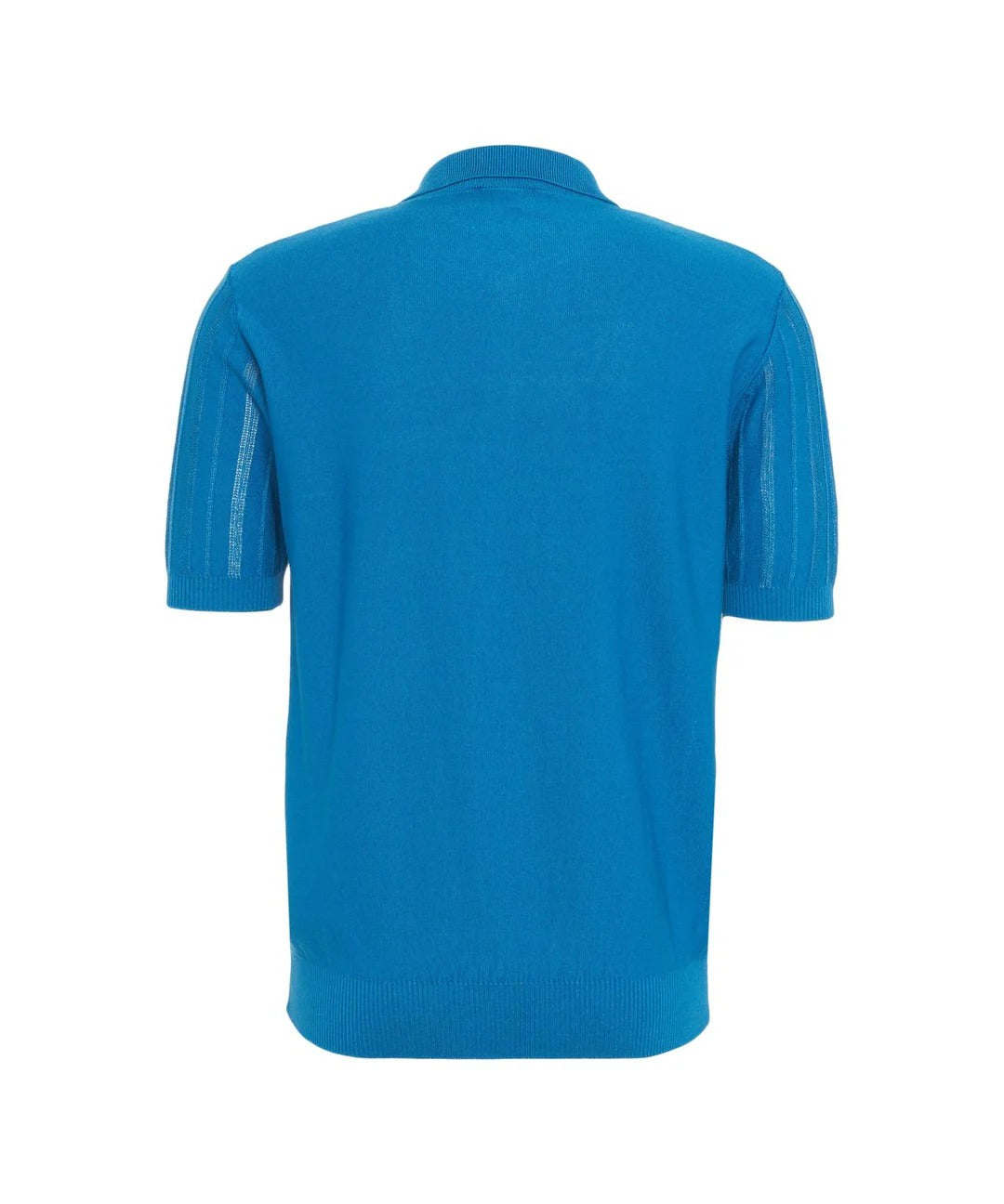 ROBERTO COLLINA Polo Uomo Punto Traforato-Denim