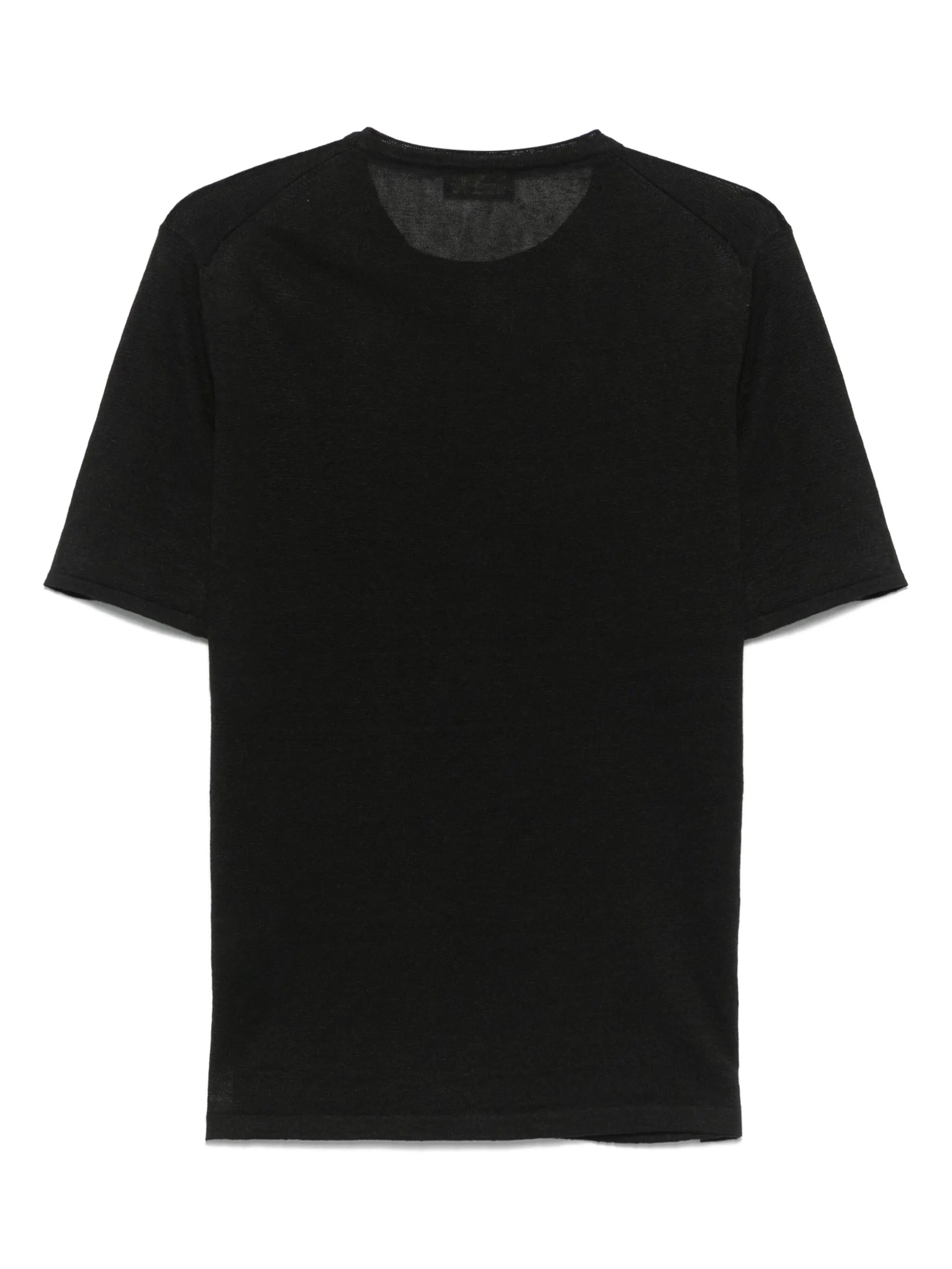 ROBERTO COLLINA T-Shirt Uomo Lino-Nero