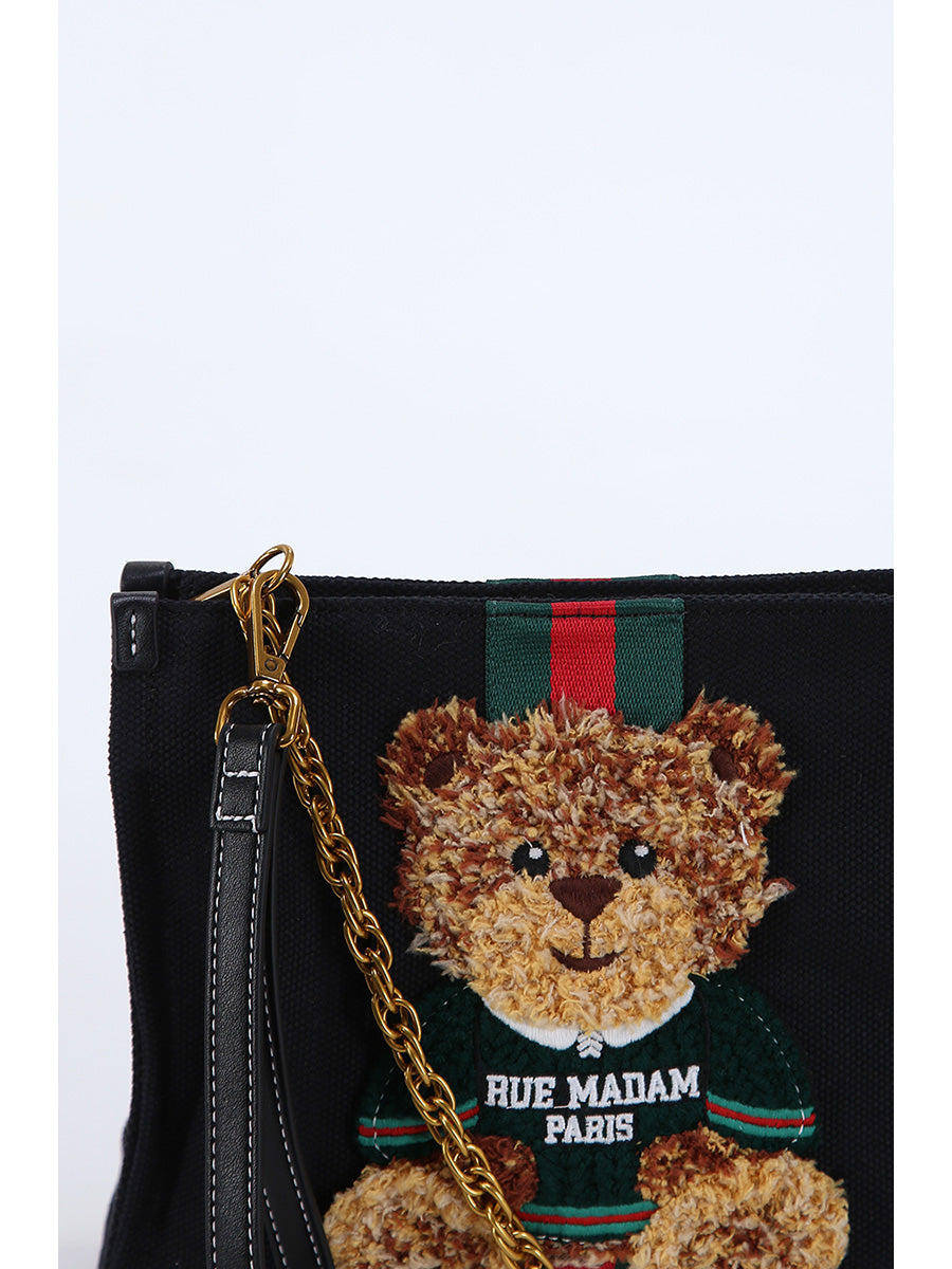 RUE MADAM Borsa Jellystone Clutch-Canvas Black