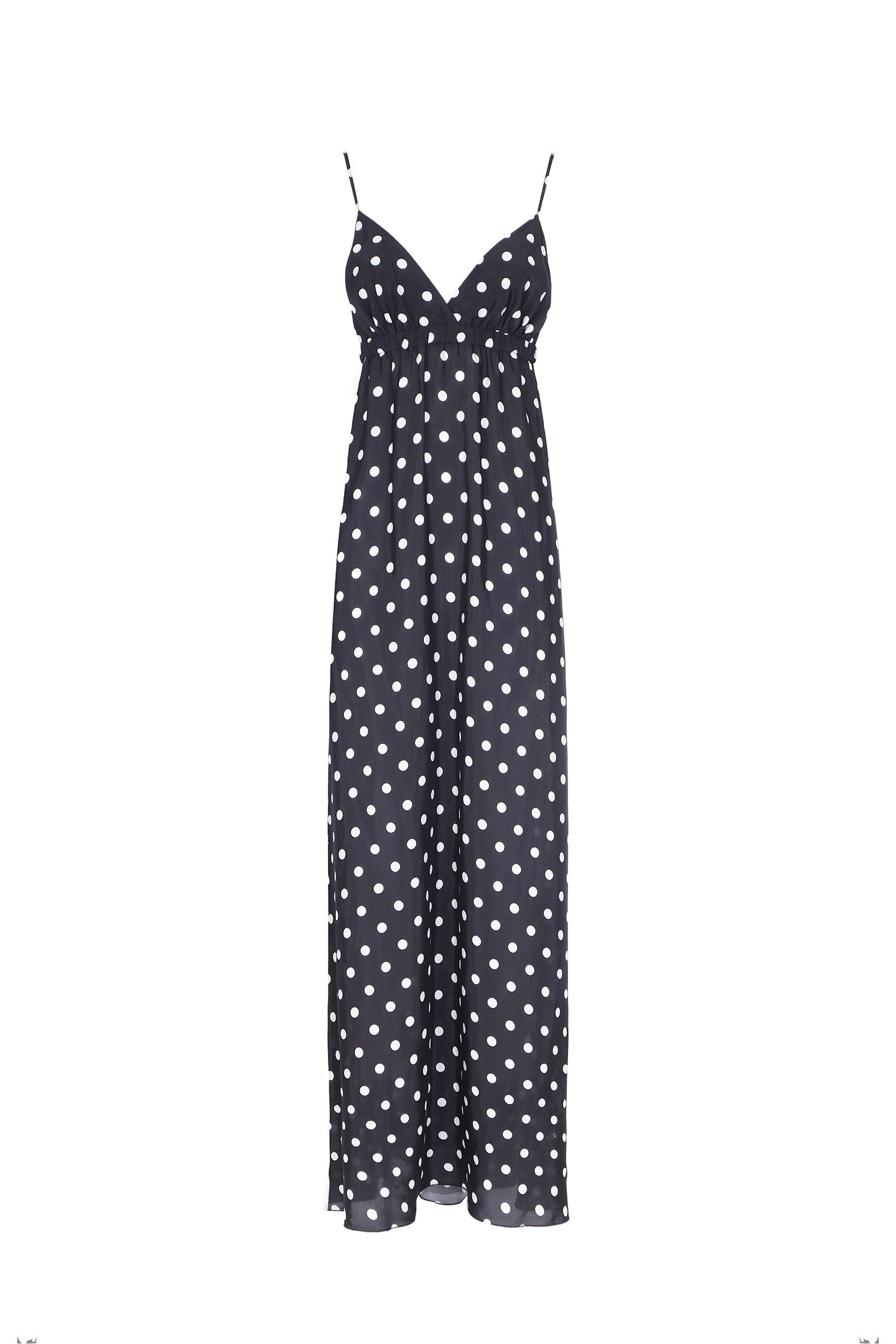 SO ALLURE Abito Lungo Pois-Nero