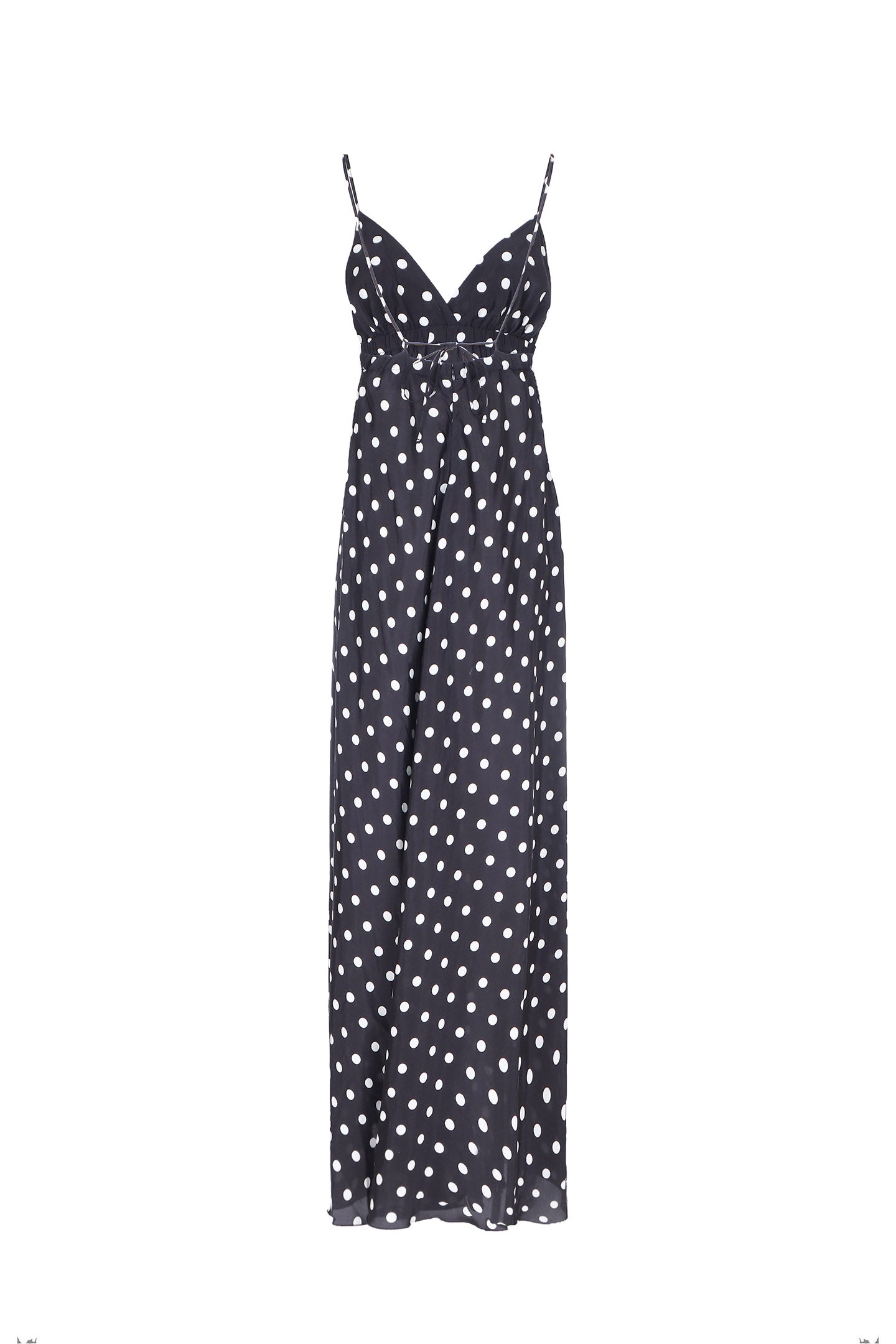 SO ALLURE Abito Lungo Pois-Nero
