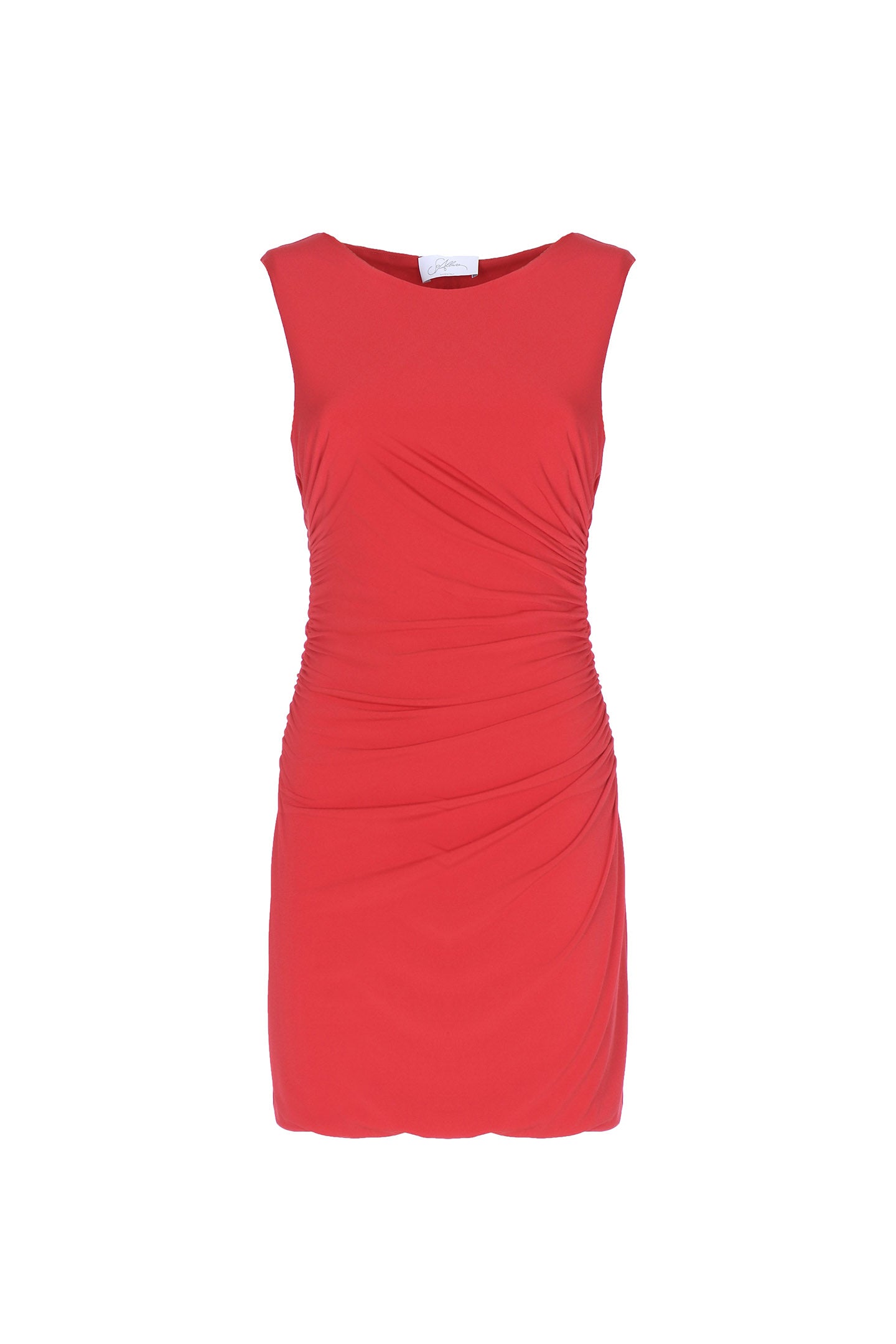 SO ALLURE Abito Corto Jersey Drappeggio-Rosso