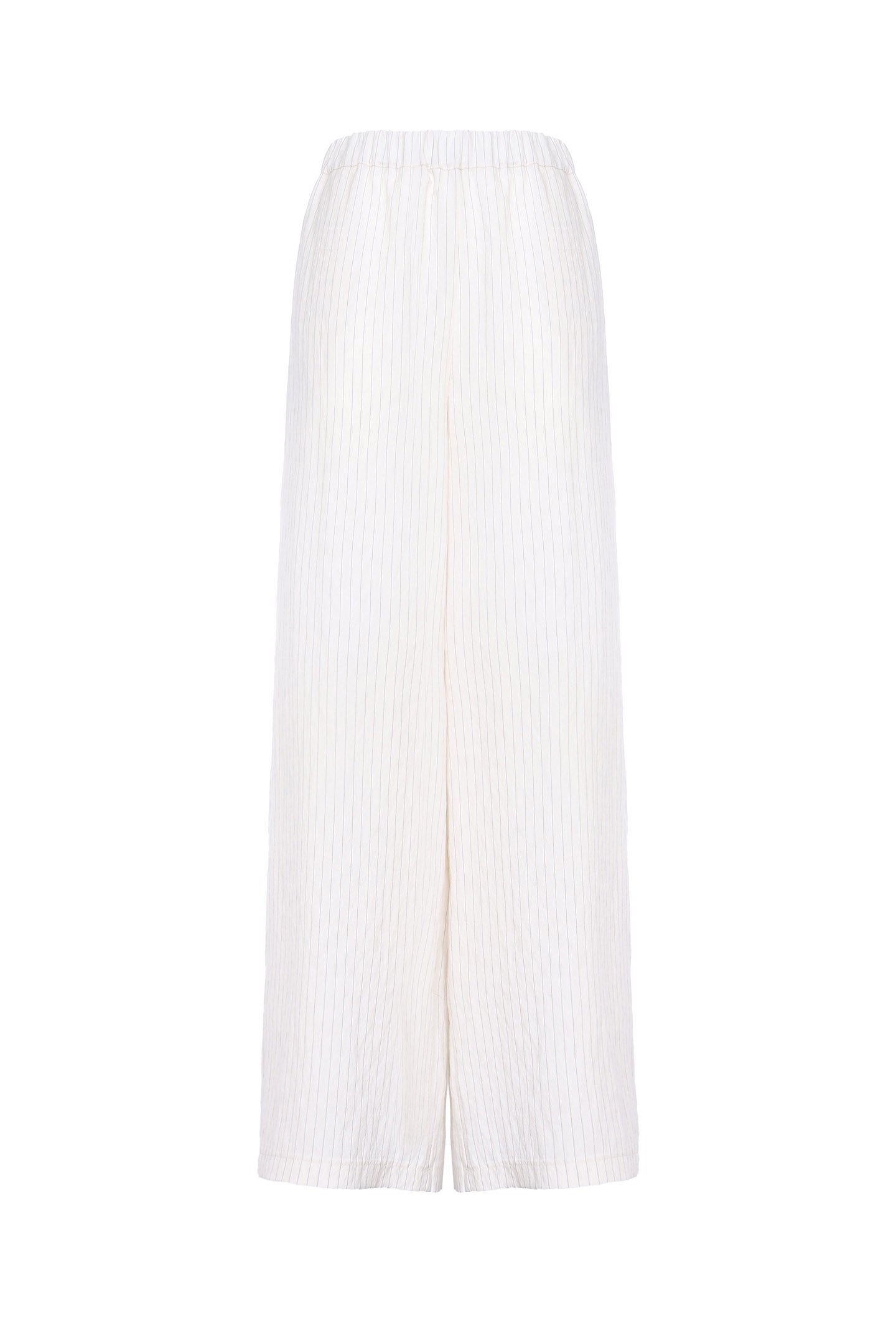 SO ALLURE Pantalone Palazzo Gessato Modal-Burro