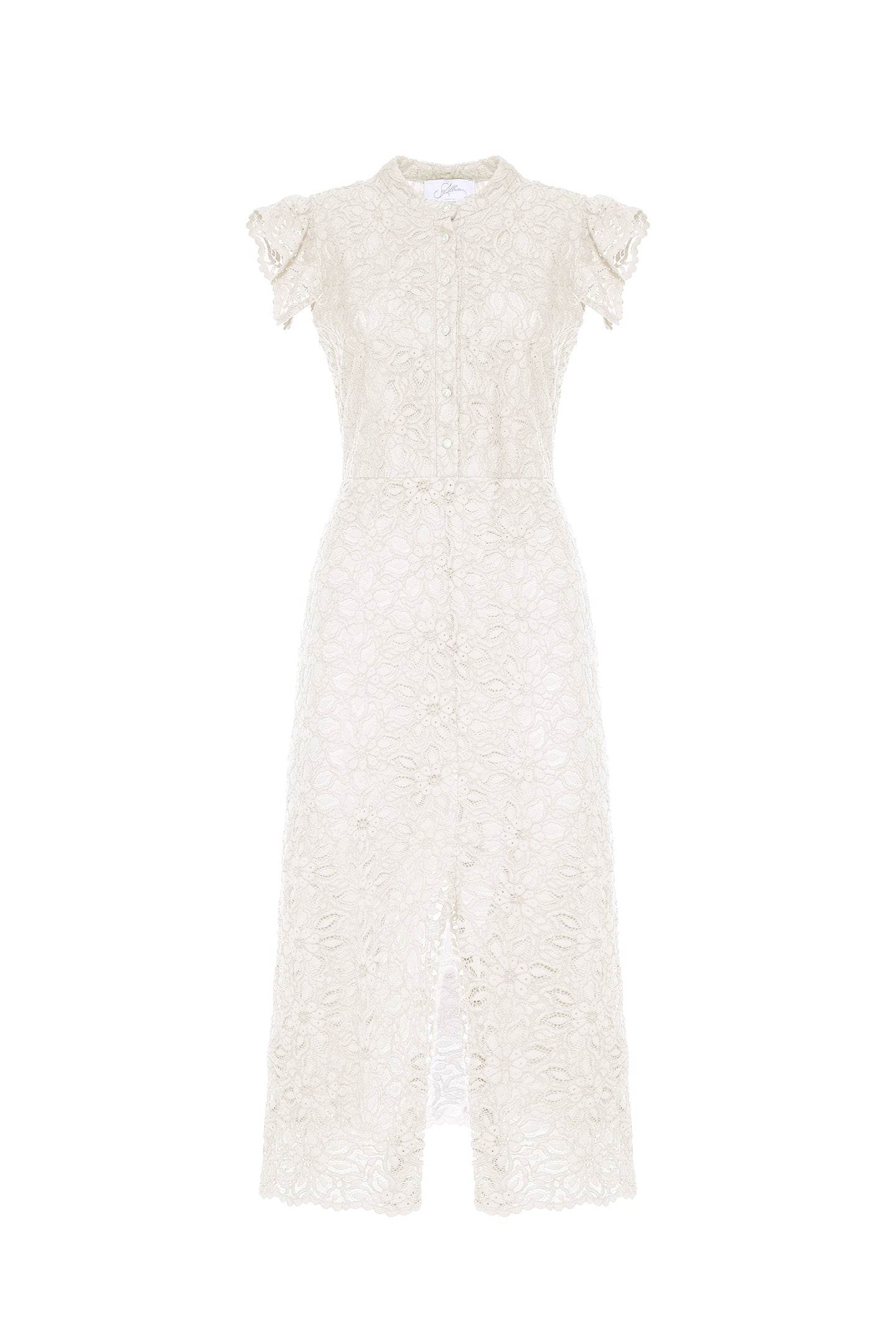 SO ALLURE Abito Midi pizzo-Champagne