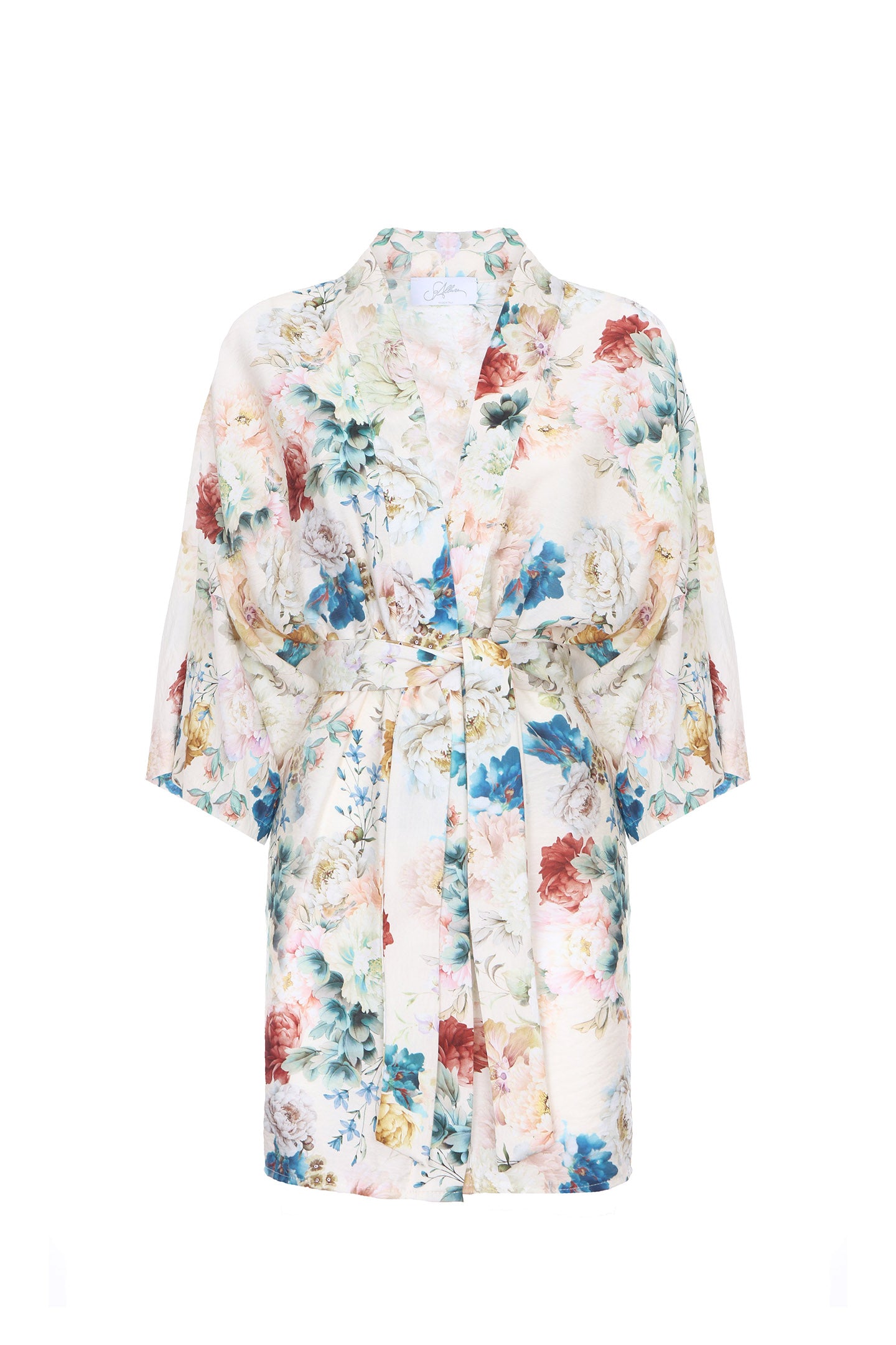 SO ALLURE Kimono Corto Rayon-Floreale