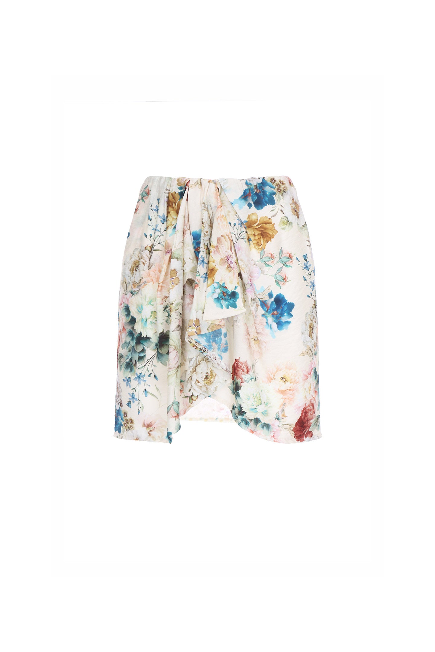 SO ALLURE Gonna Mini Pareo Rayon-Floreale