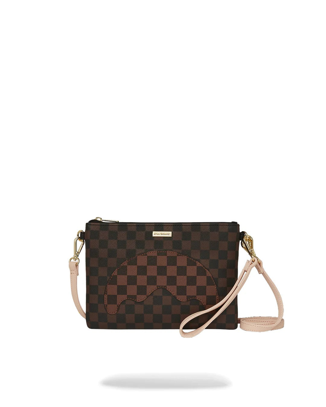 SPRAYGROUND Pochette Boujee Strap-Marrone