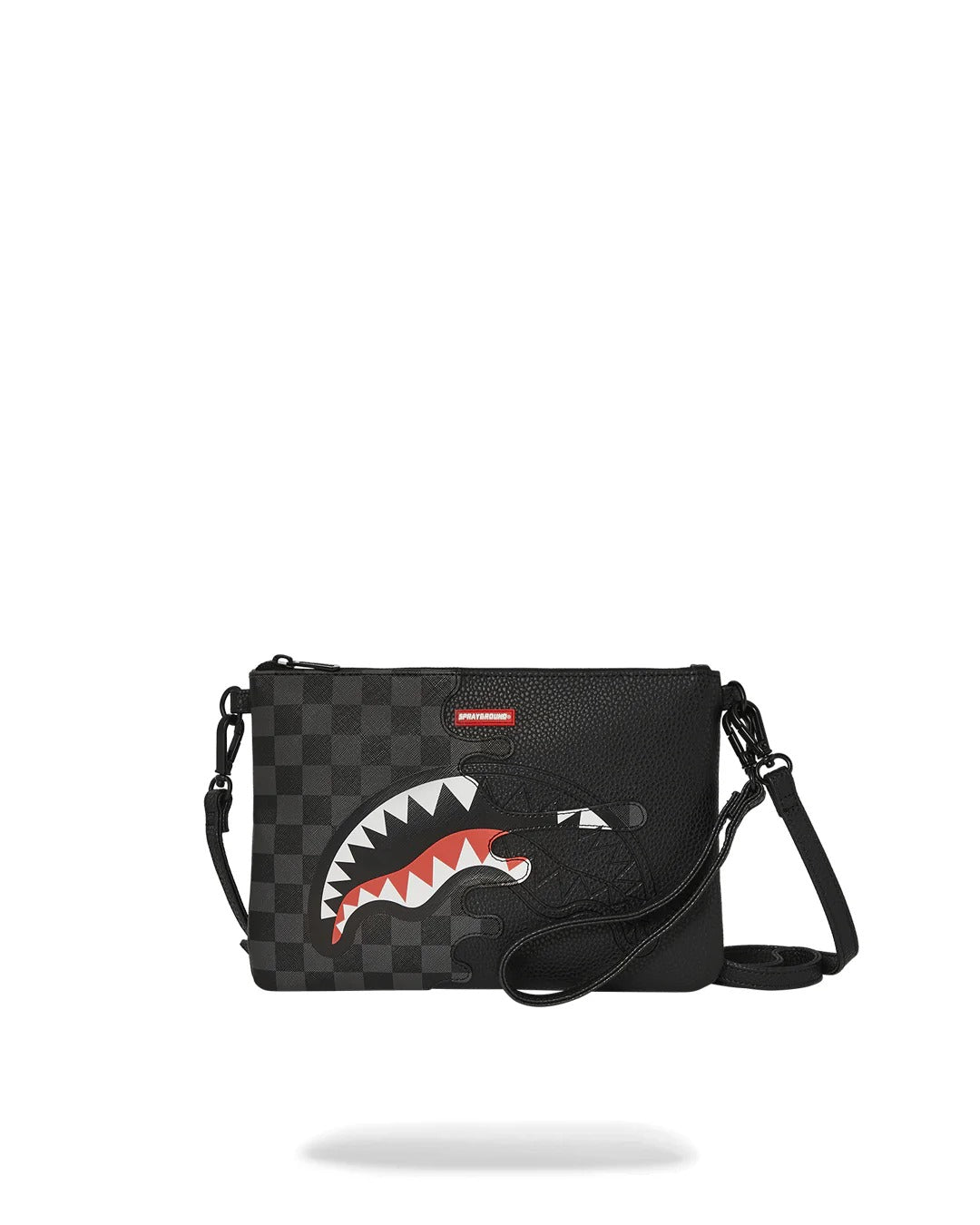 SPRAYGROUND Pochette Unfinished Shark-Nero