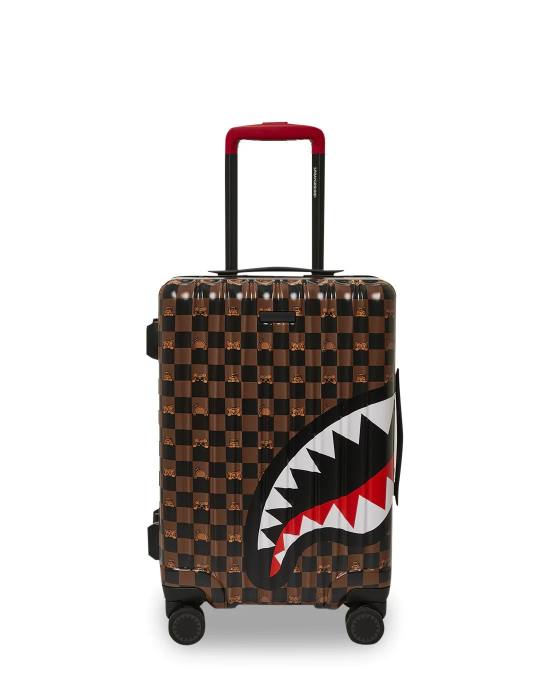 SPRAYGROUND Trolley Peeking Character Check-Marrone