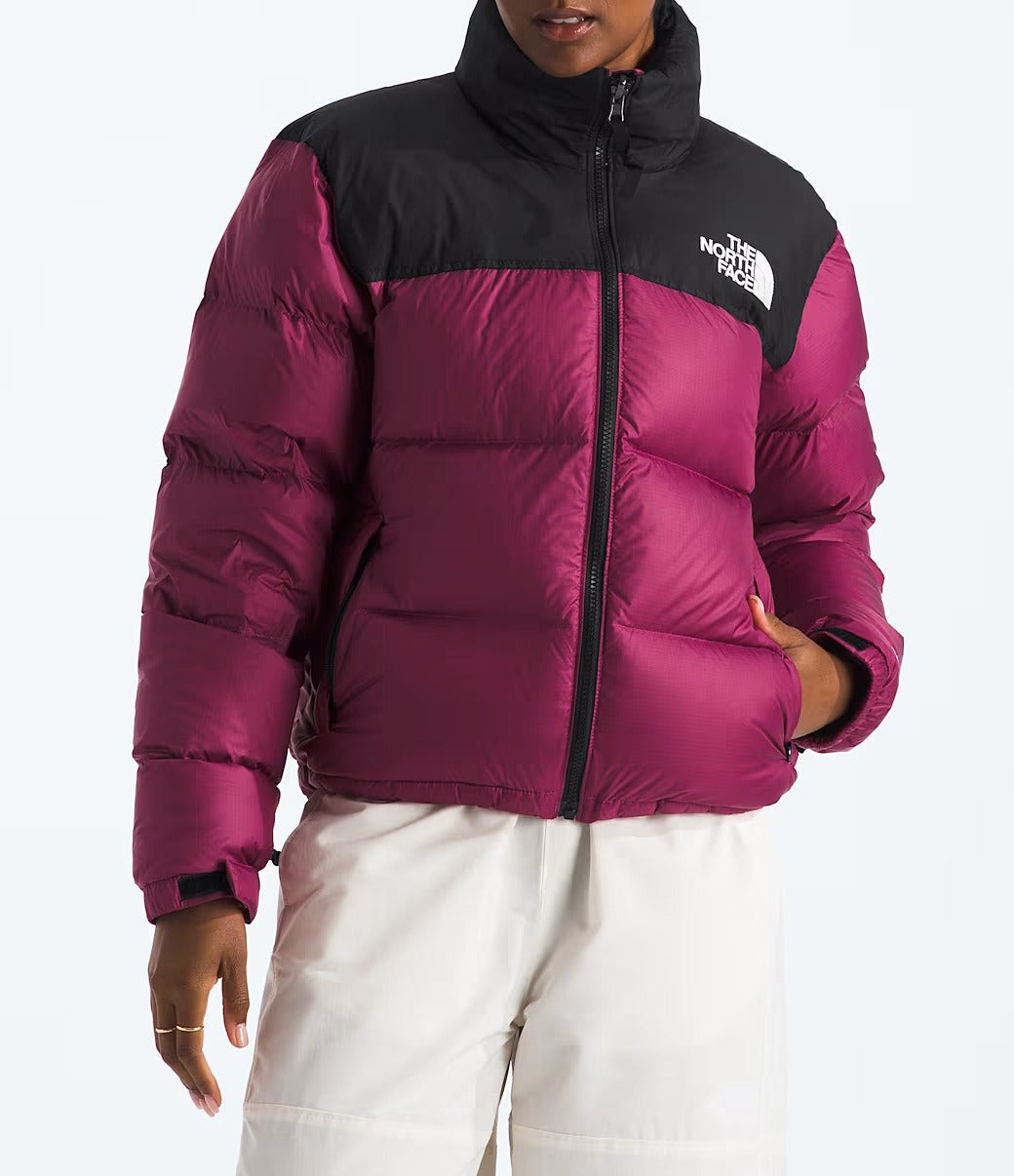 THE NORTH FACE Giubbino Donna 1996 RETRO NUPTSE-Cyber Berry Tnf Black