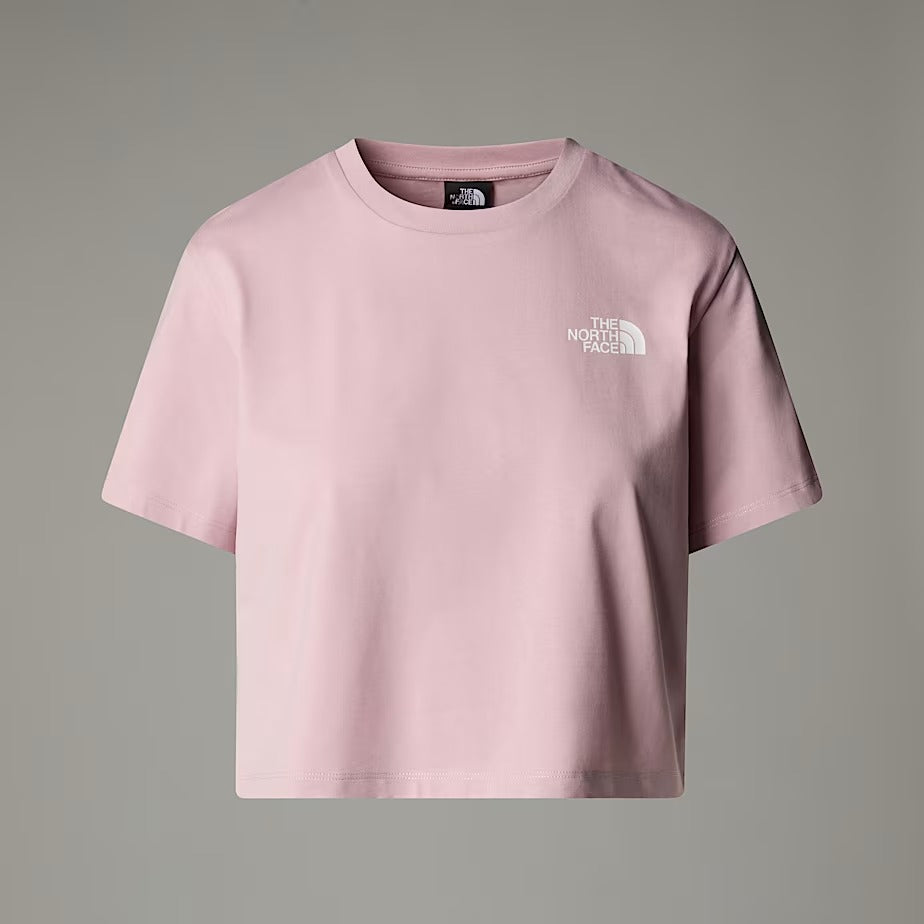THE NORTH FACE T-Shirt Donna Simple Dome Cropped-Metal Pink