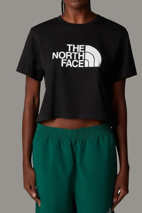 THE NORTH FACE T-shirt Donna Easy CROPPED-Tnf Black