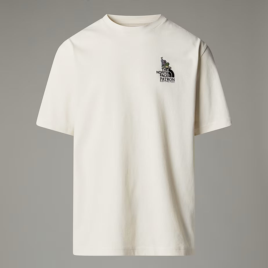 THE NORTH FACE T-Shirt Unisex CLEAN TRAILS OVERSIZED-White Dune