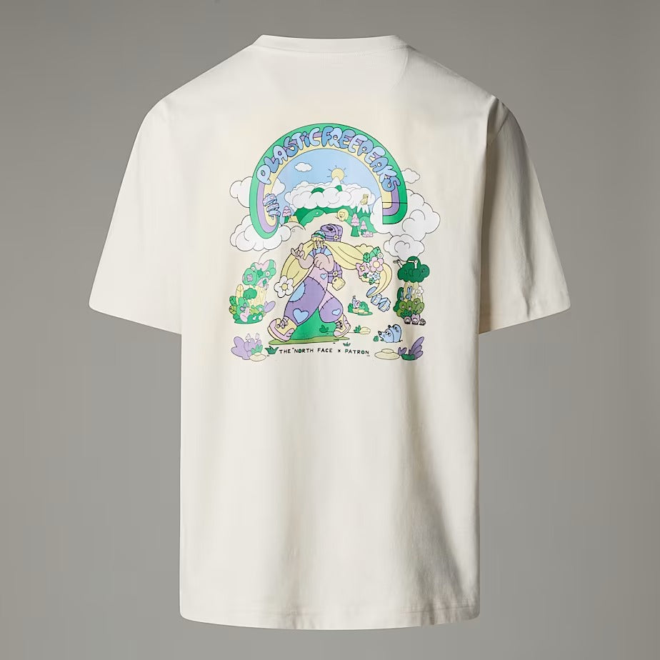 THE NORTH FACE T-Shirt Unisex CLEAN TRAILS OVERSIZED-White Dune