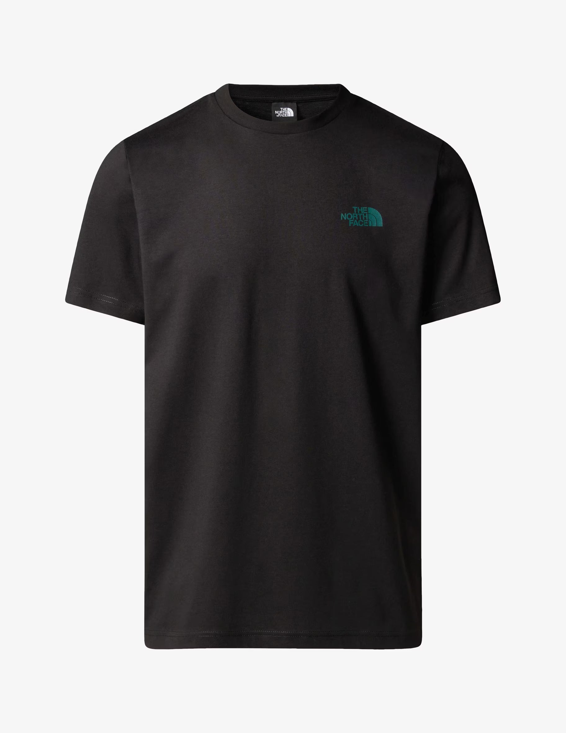 THE NORTH FACE T-Shirt Uomo Nse Box-Tnf Black Deep Nori Trail Grid Print